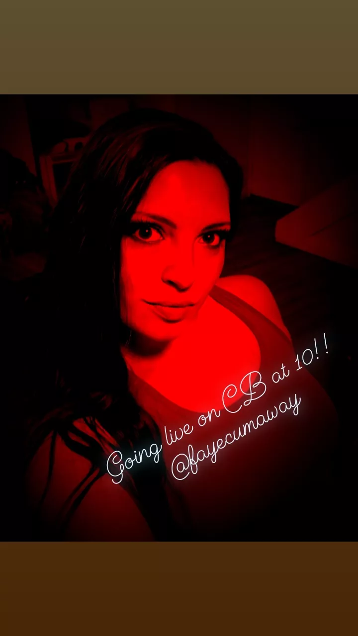 Come check me out!! Tonight at 10pm https://chaturbate.com/in/?tour=7Bge&campaign=ceqoe&room=fayecumaway posted by FayeCumaway