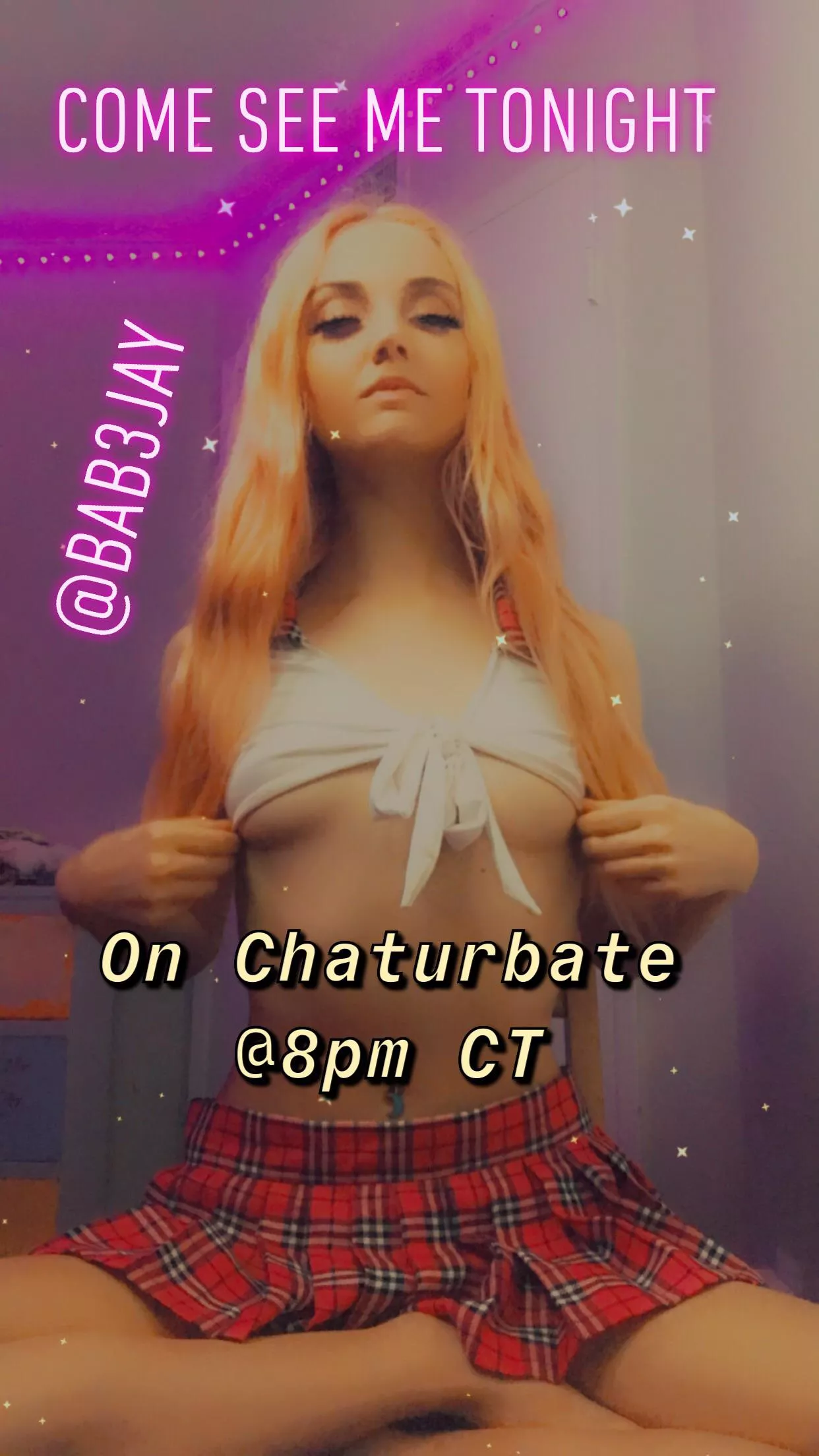 Come Hang out with me today 💖🥰 posted by bab3jay