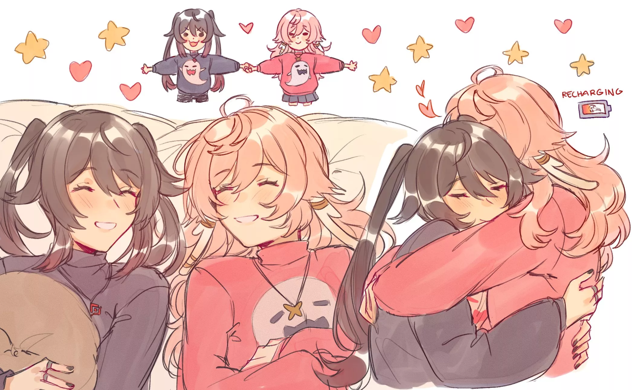 Comfy girlfriends [Genshin Impact] posted by jeffsll