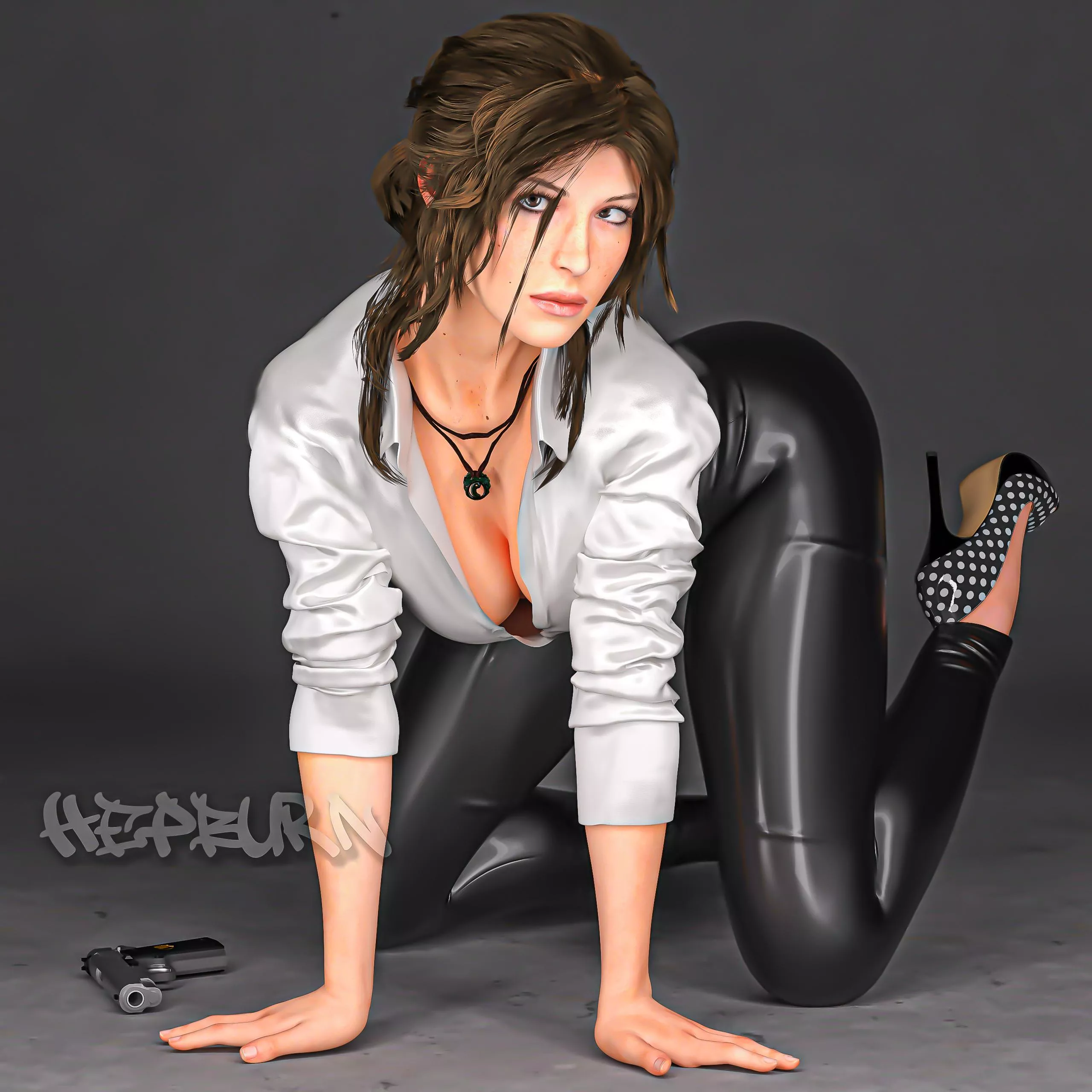 Comic-style Lara (me, Hepburn) posted by britney_speared