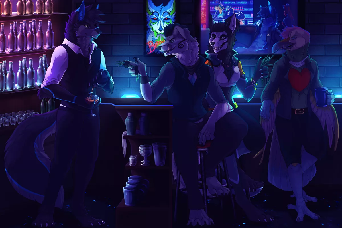 Commission for FA user | Night Club | Art by me posted by VampToBite