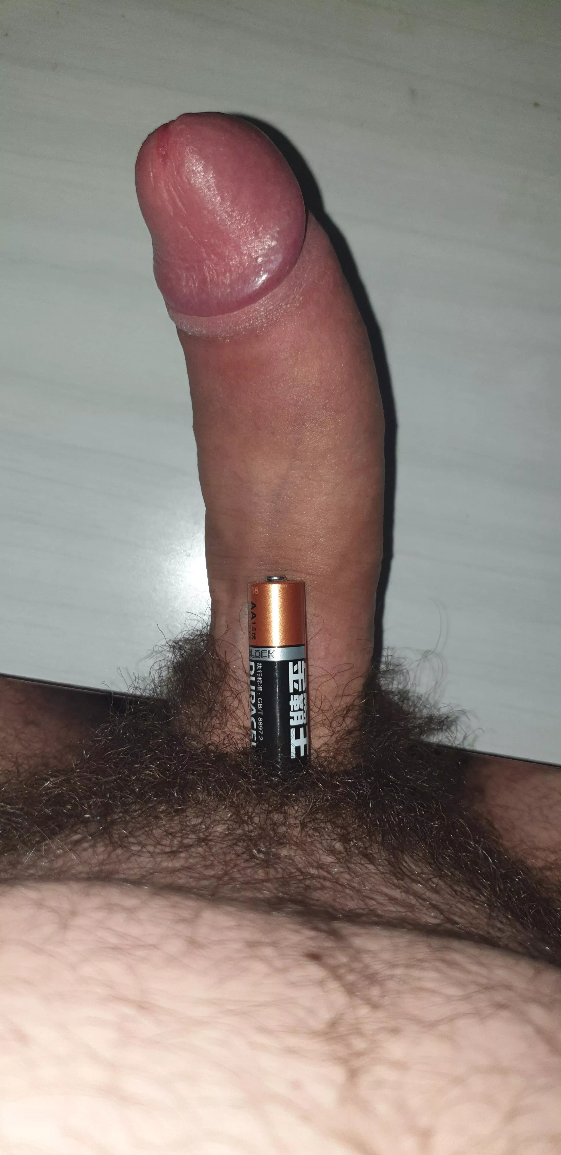 Comparing my cock to a AA battery posted by thick94