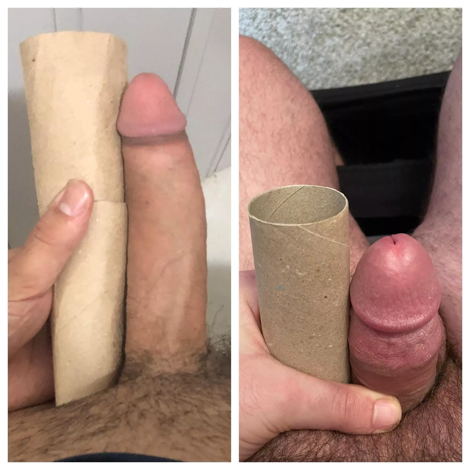 Comparing with one tp roll wasnâ€™t enough for u/luiscarlos258 (left), meanwhile Iâ€™m (right) smaller than one ðŸ˜… posted by rjm1734