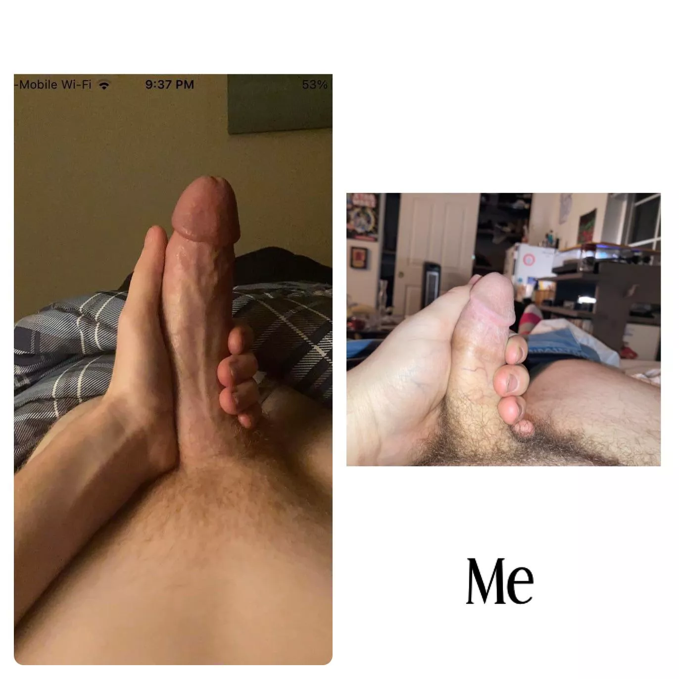 Comparison with a friend posted by littledickbigmeat