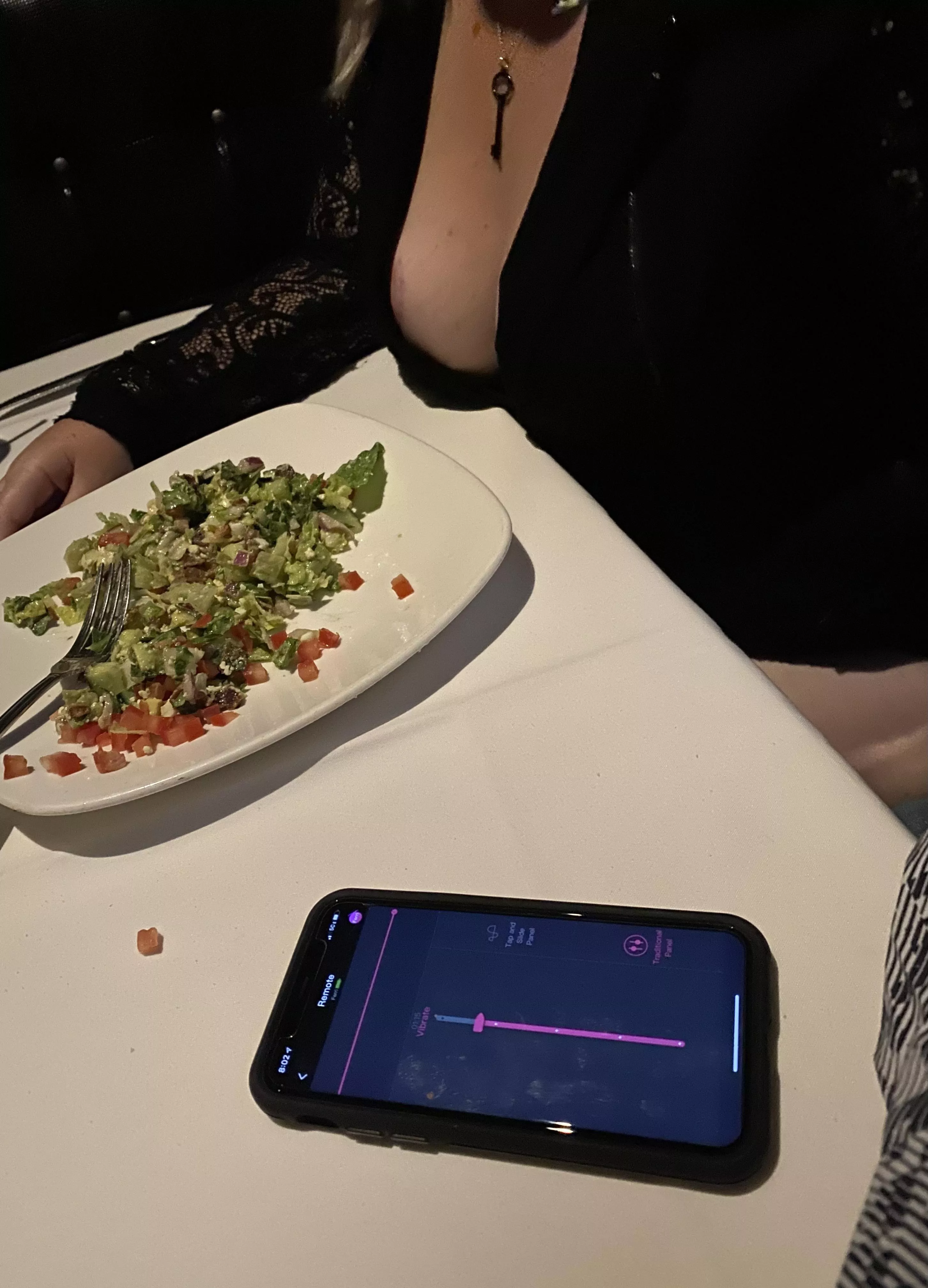 Controlling my wife’s vibrator while on a dinner date. Made for a fun night! (OC) posted by Curioushubsandwife