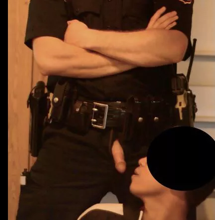 Cop’s cock worship for my bf posted by trans3ferris