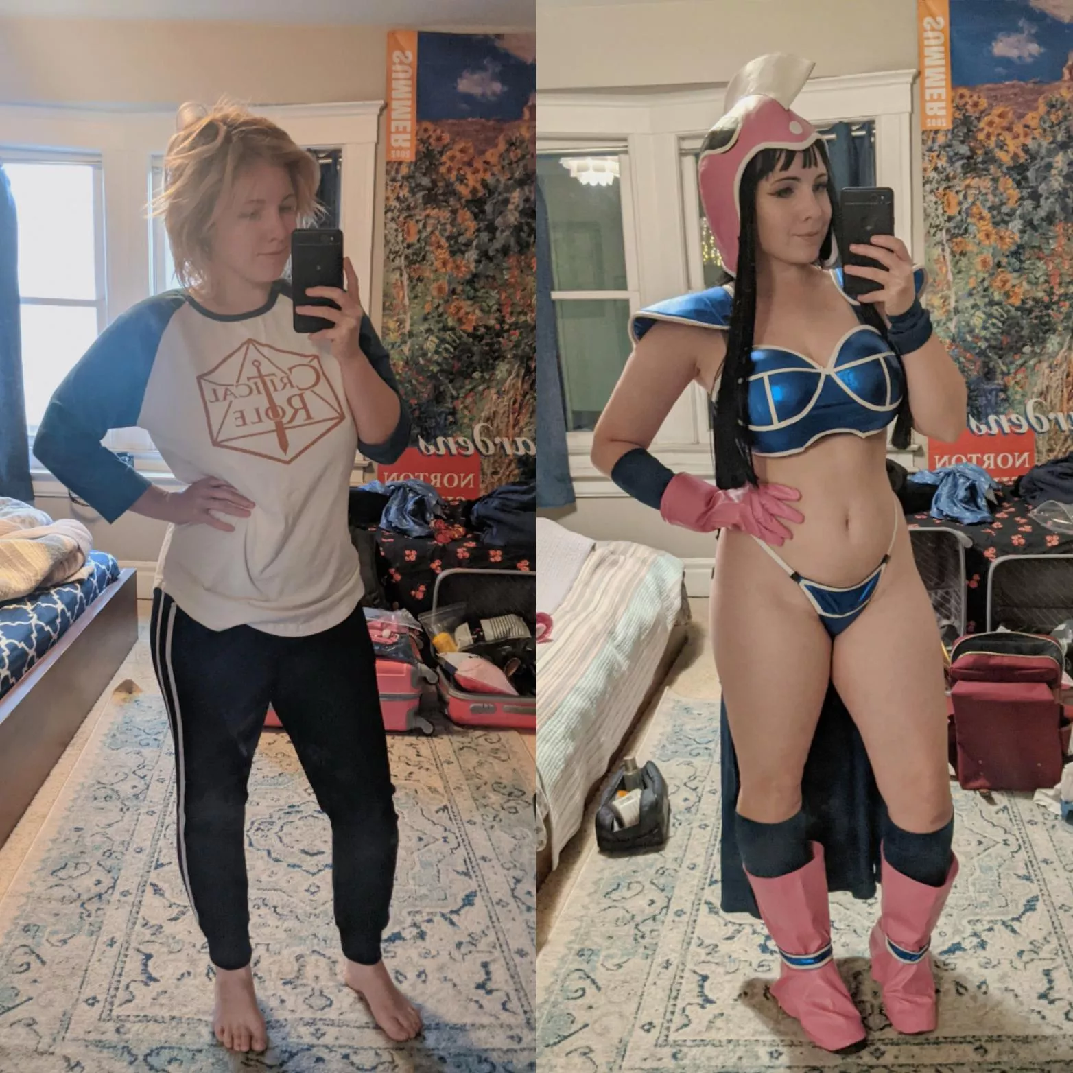 Cosplayer vs Cosplay! Chichi from Dragonball by simrell posted by simrell