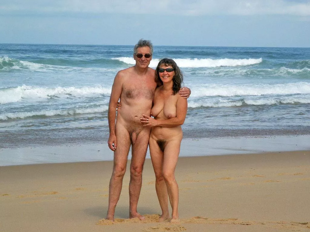 Couple at the beach posted by NaturistPictures