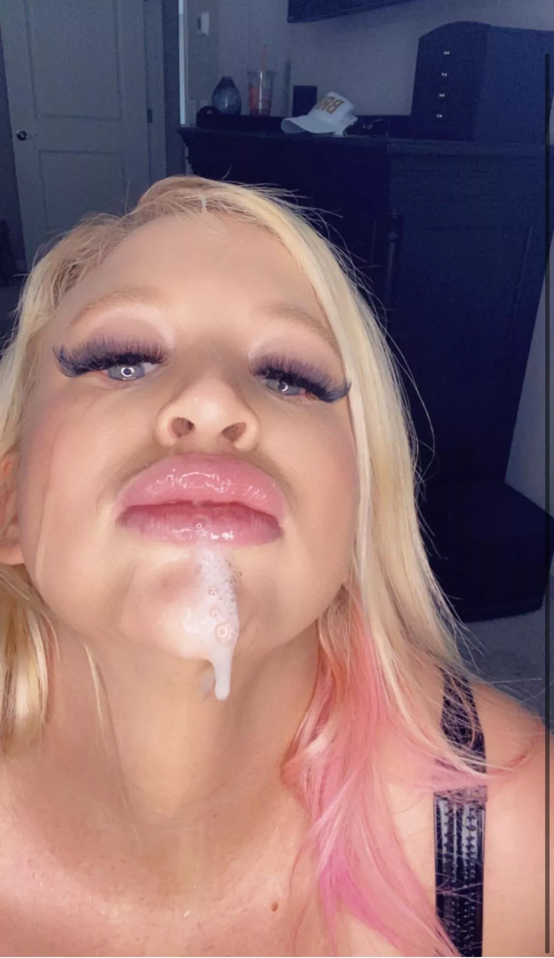 Covered in his cum posted by Hotbustybarbiex