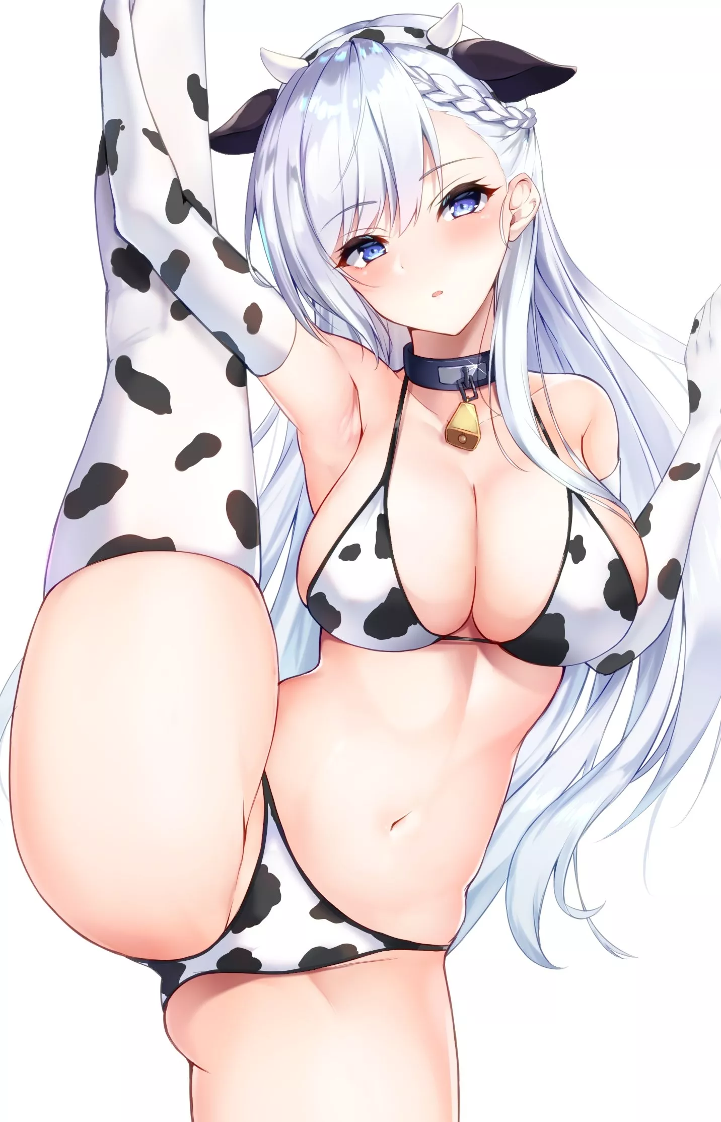 Cow Print Belfast [Azur Lane] posted by CheetahSperm18