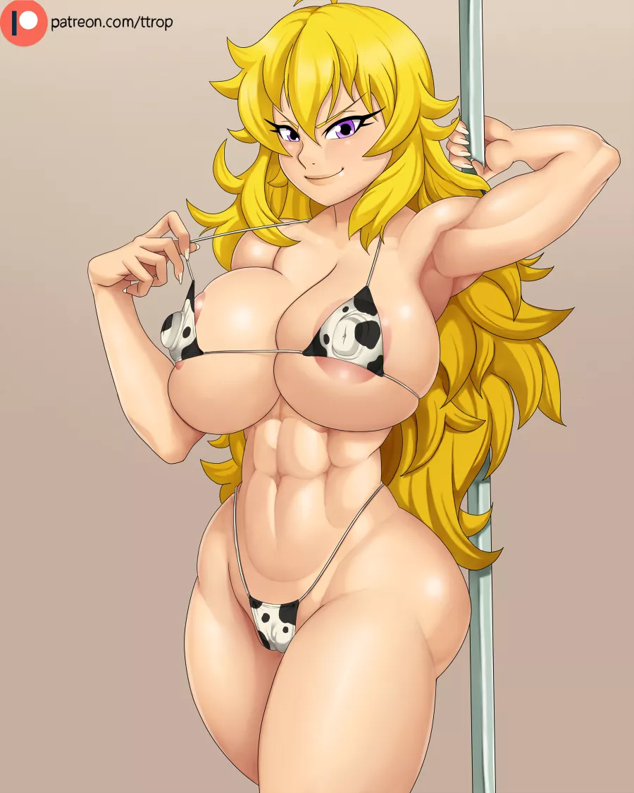 Cow Print Bikini Yang (ttrop) [RWBY] posted by elee0228