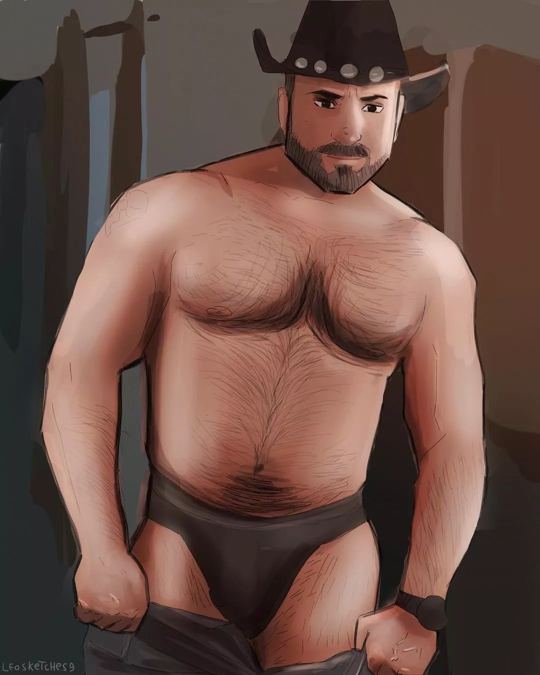 Cowboy Daddy posted by leosketches9