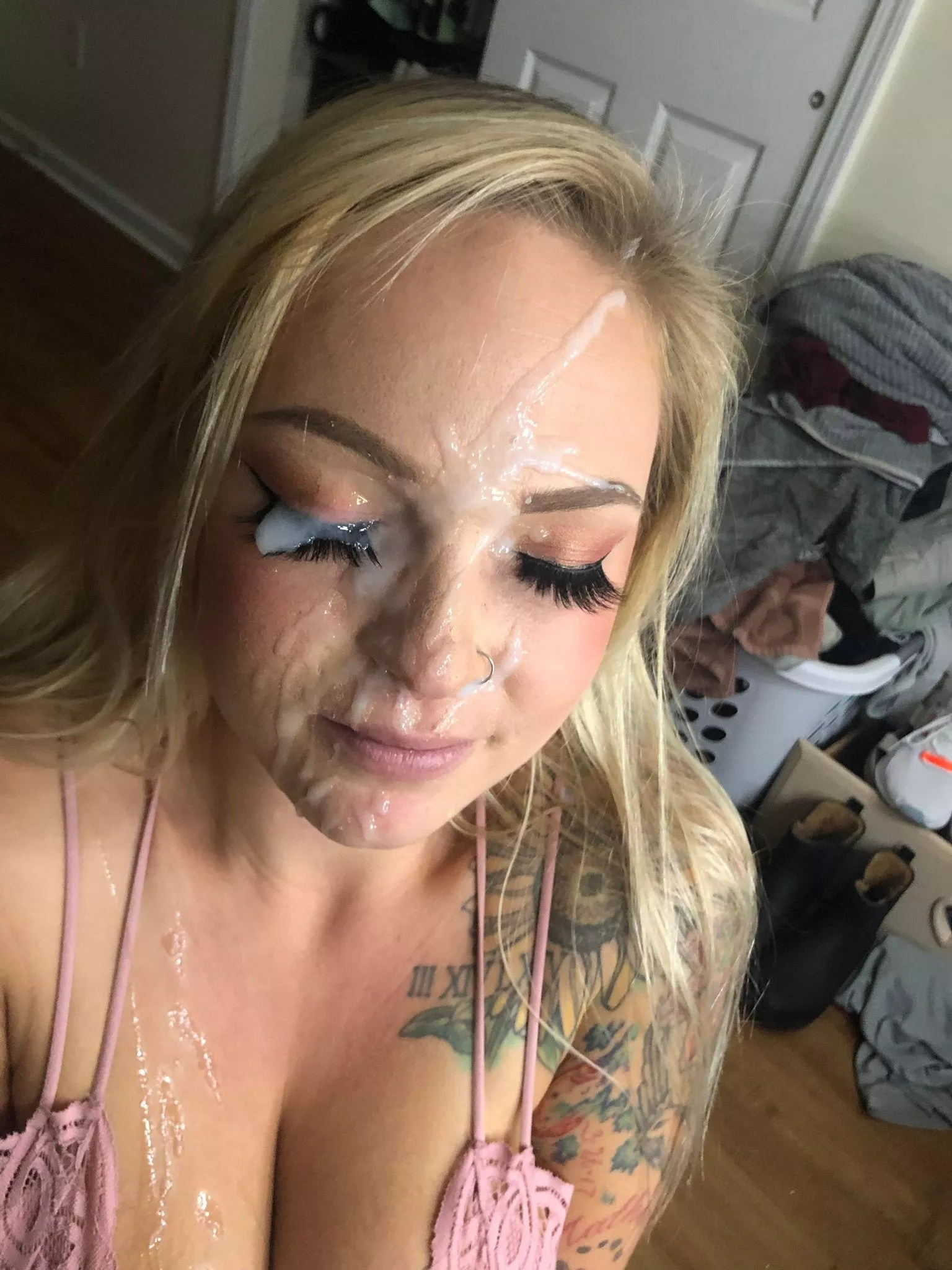 Creaming all over my gf's beautiful face posted by Zestyclose_Ad4683