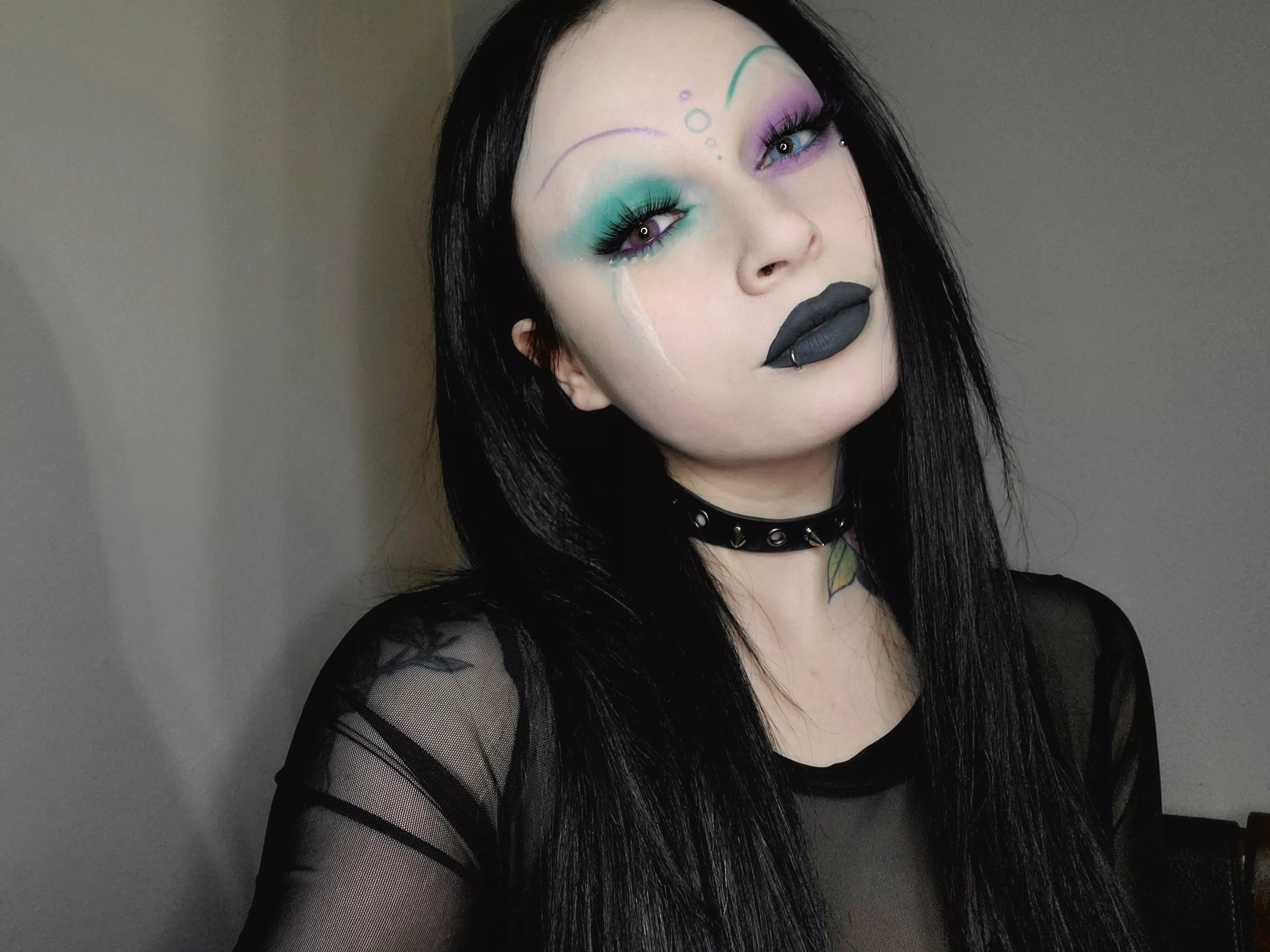 Created this with the Deadly Night Shades Palette by Ve Cosmetics & Cradle of Filth ðŸ–¤ posted by xmissxlilith