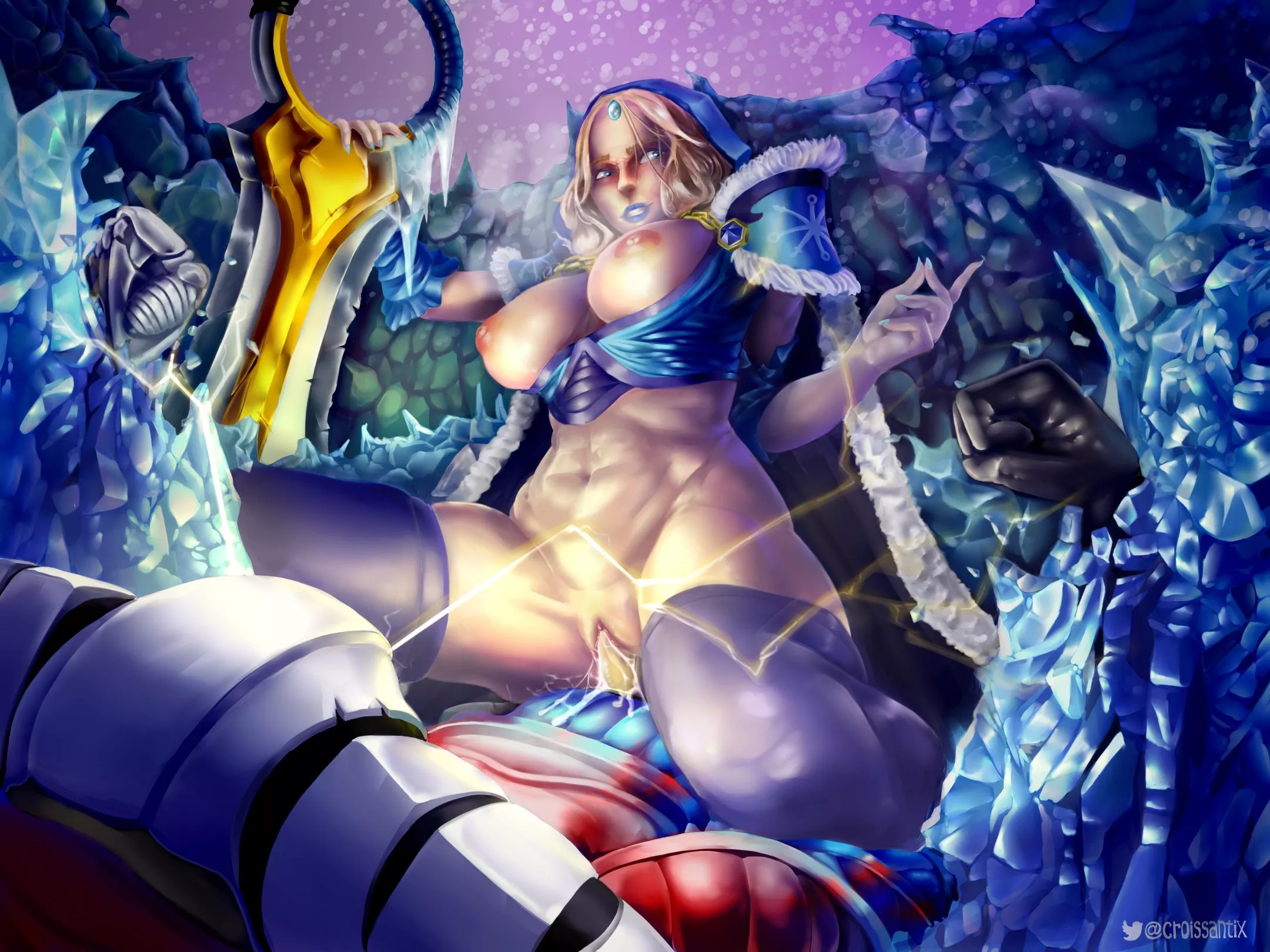 Crystal Maiden takes advantage of a frozen Sven [Croissantix] posted by deafan