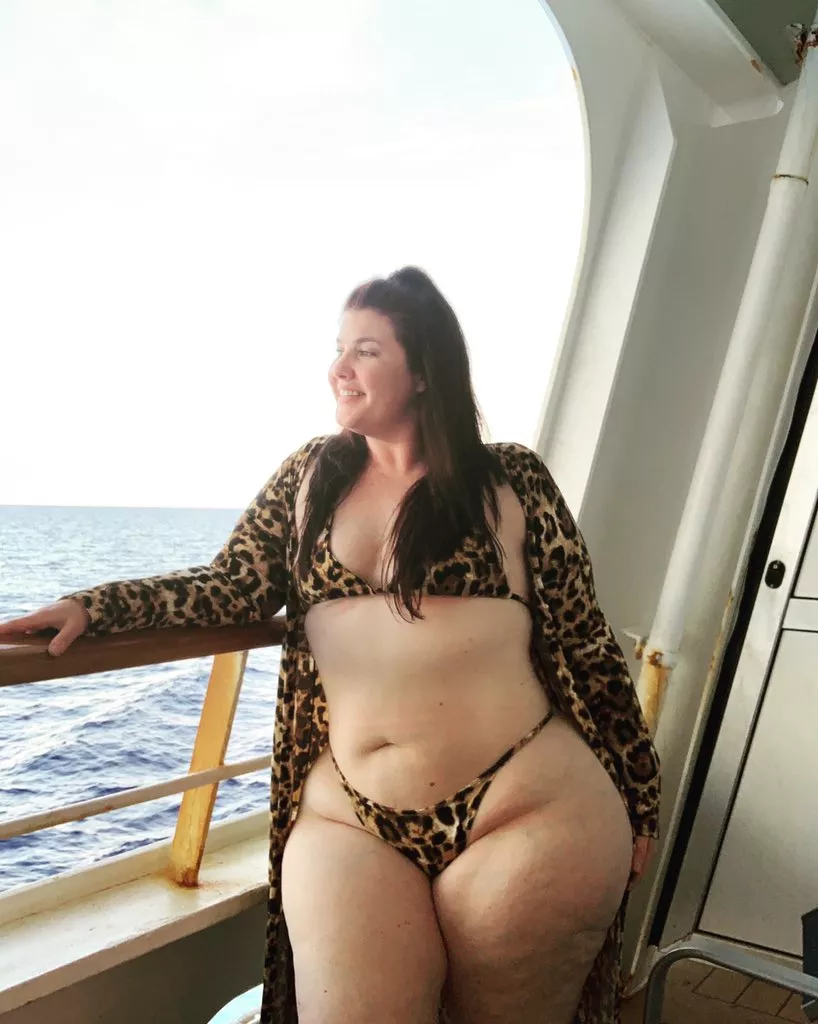 Crystal McBootay showing off her impressive thickness in a tiny leopard bikini posted by Udderluvr2020