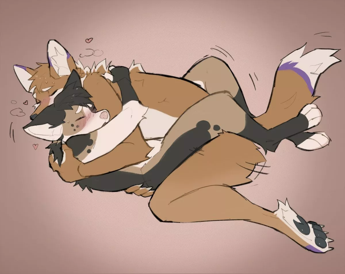 Cuddle (servalastray) posted by TangentYoshi