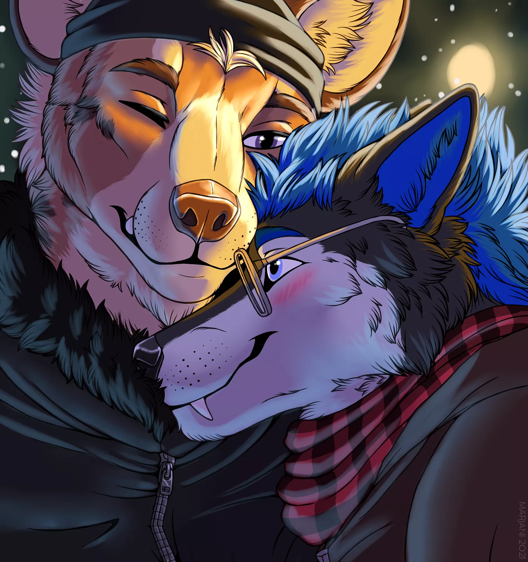 Cuddles Under the Winter Sky [Marjani] posted by DL2828