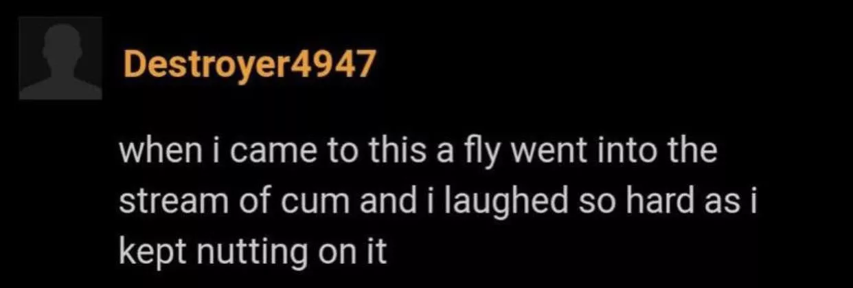 Cum fly posted by Disastrous-Arm4525