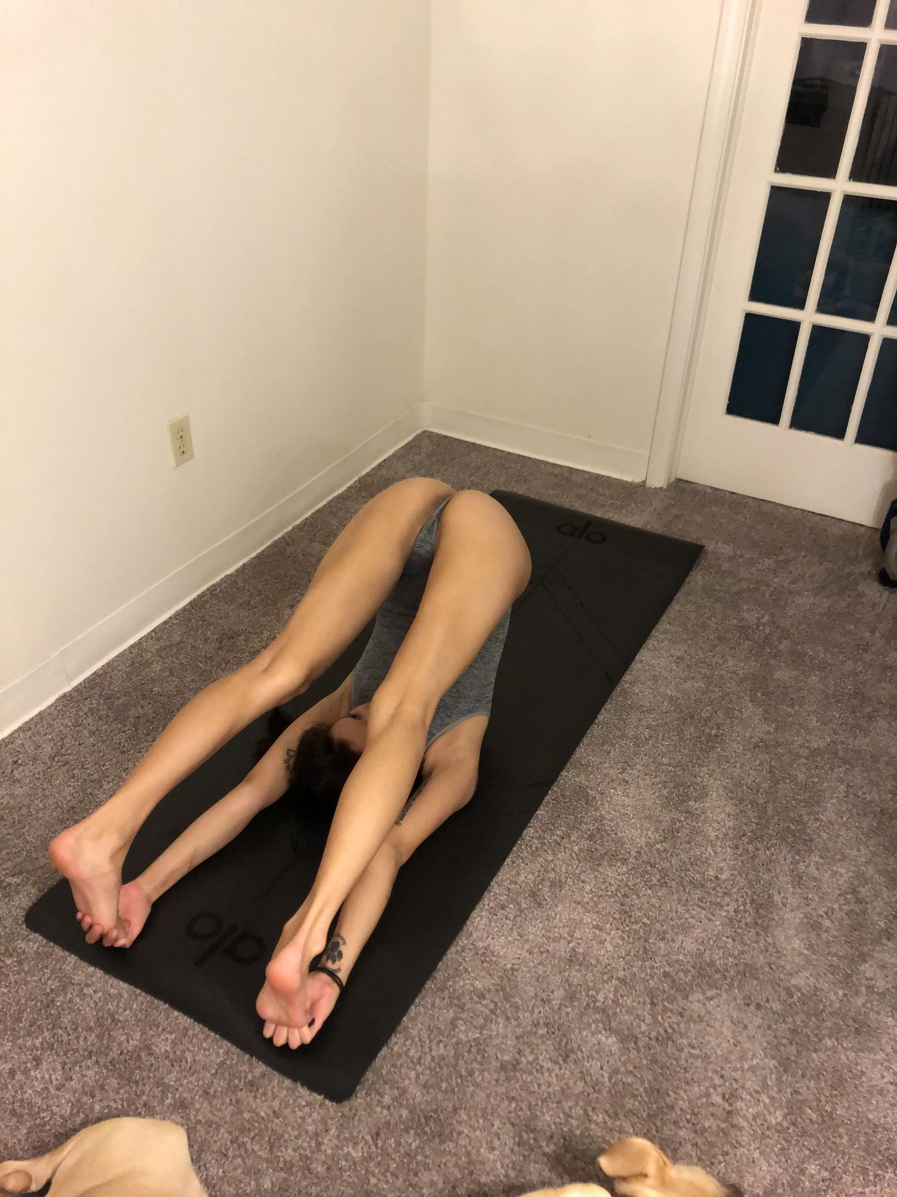 Cum help me stretch out posted by medicatedyogi