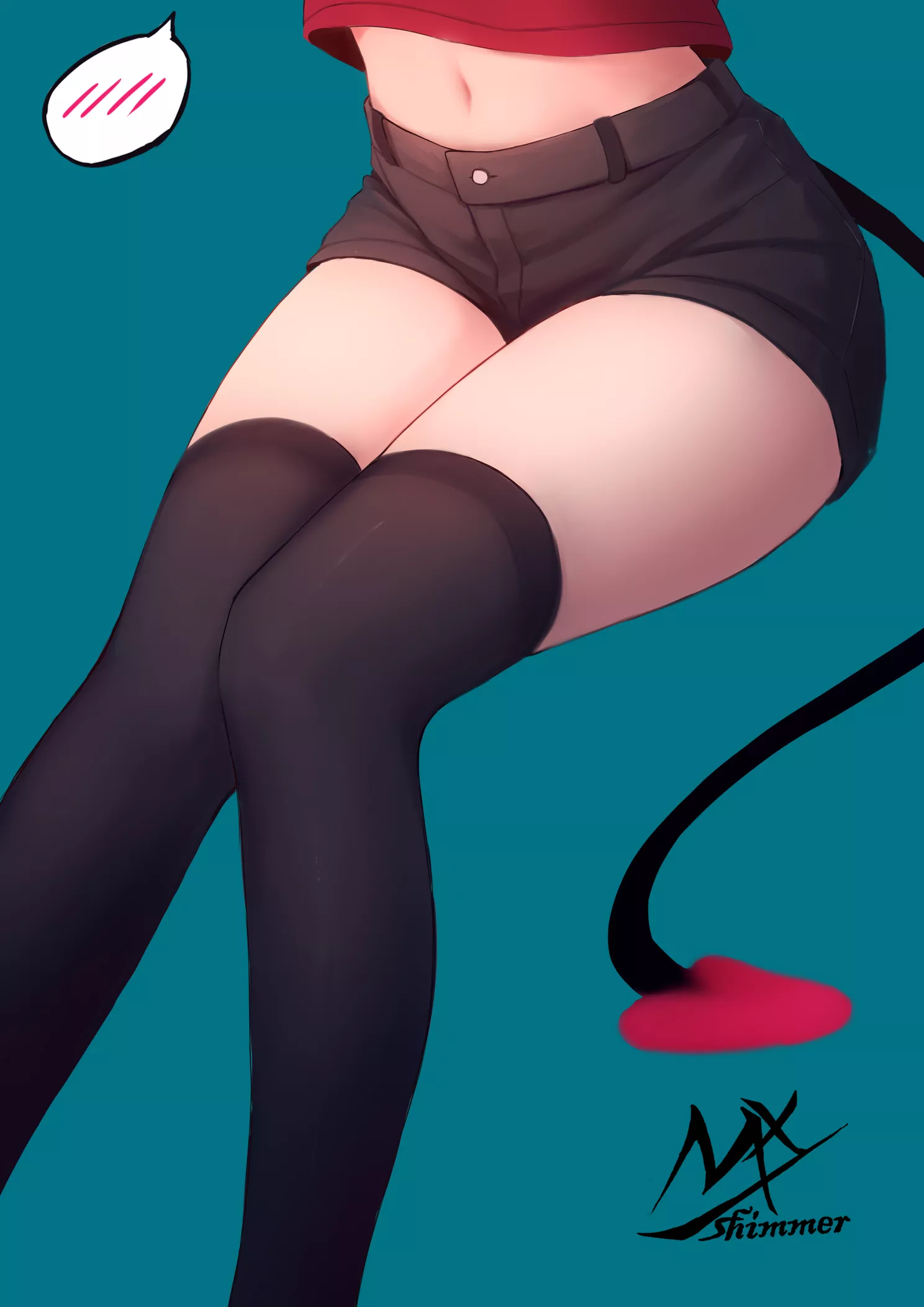 Cute demon girl's thighs posted by Athnoz