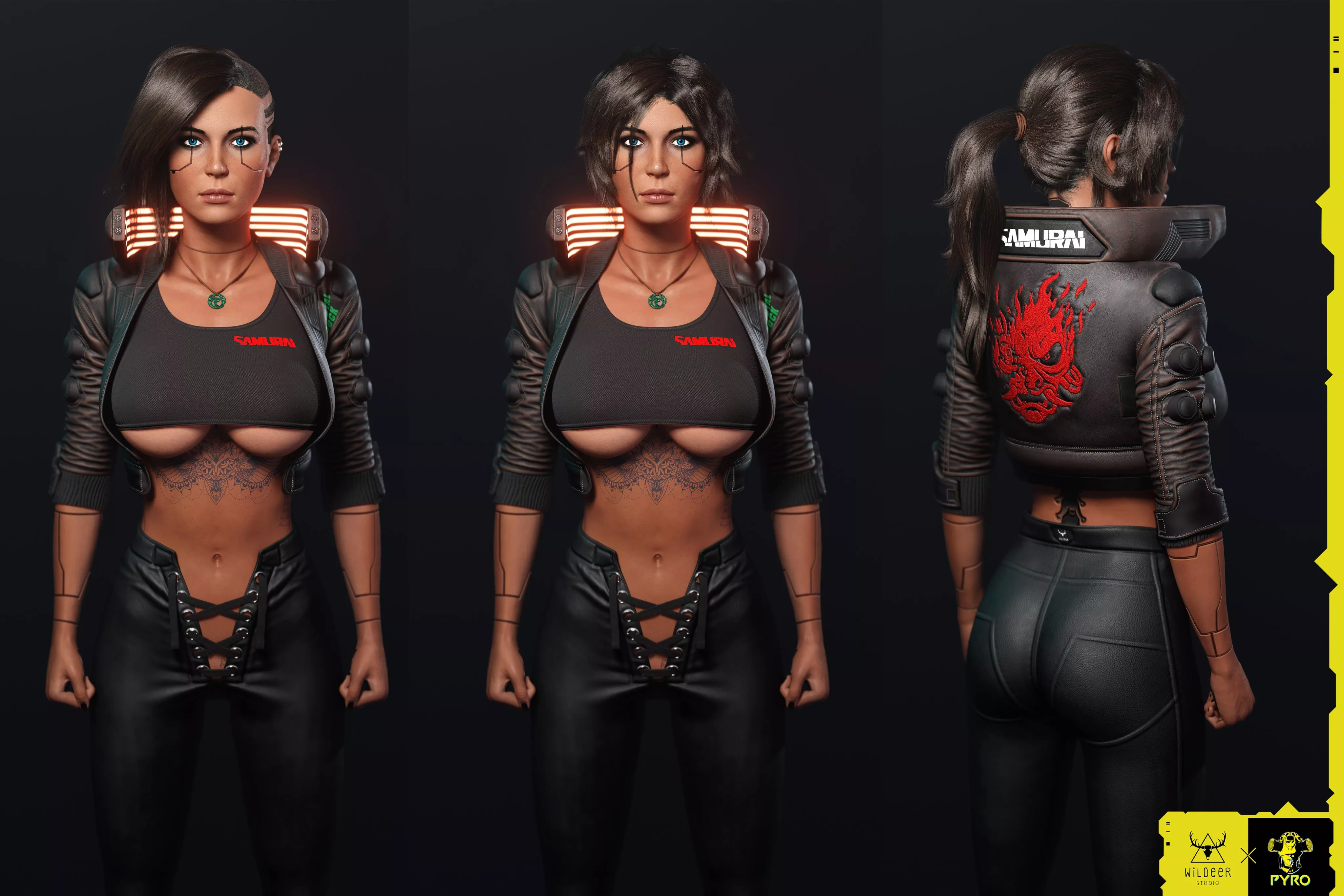 Cyberpunk Lara (PYRO) posted by EroExarch