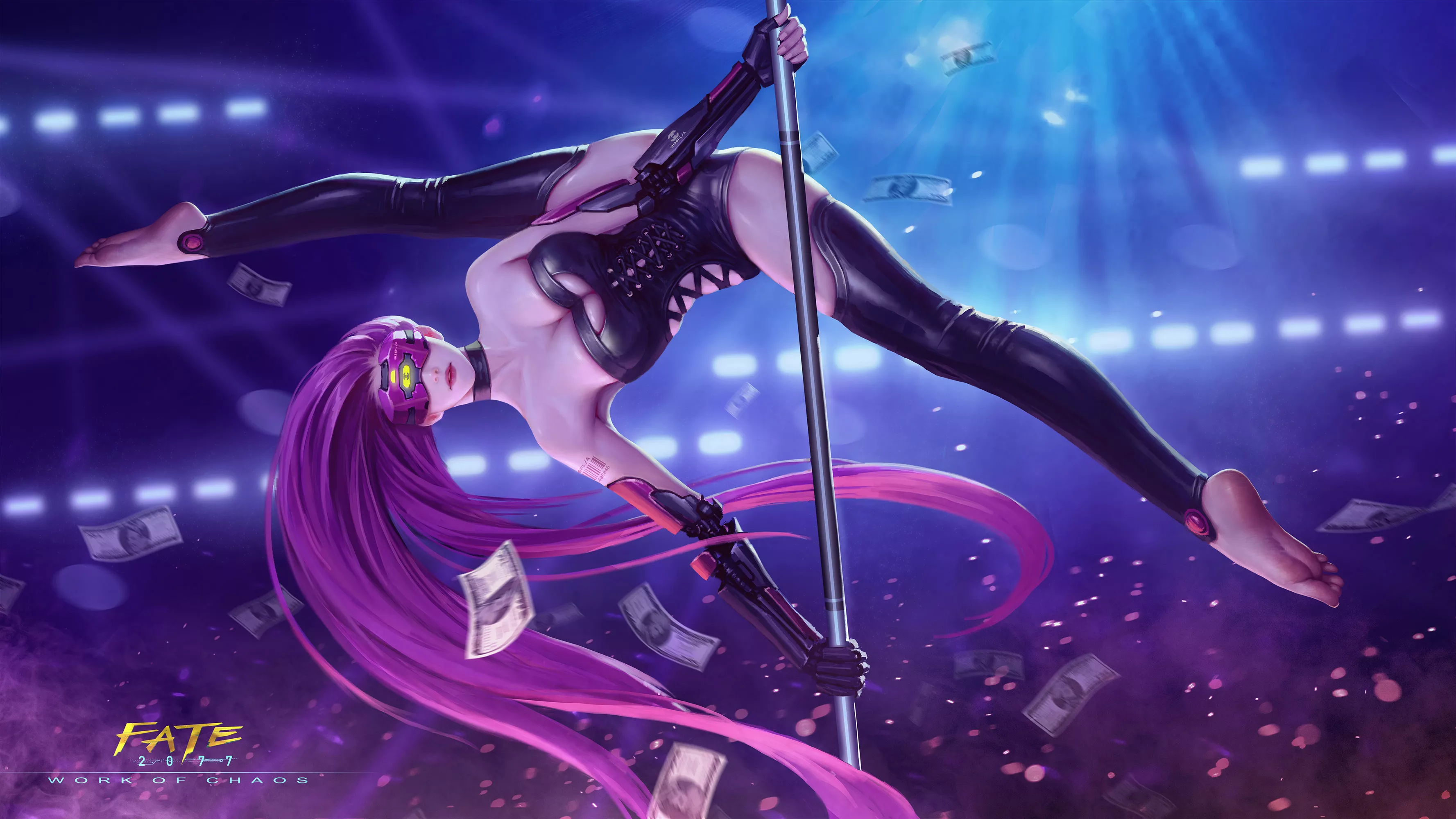 Cyberpunk Stripper Medusa (Chaos) [Fate Grand Order/Cyberpunk 2077] posted by Lachryma_ud