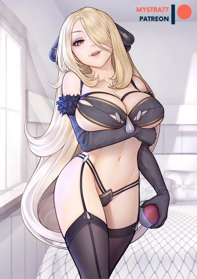 Cynthia wants to battle posted by Henthigh_Senpai