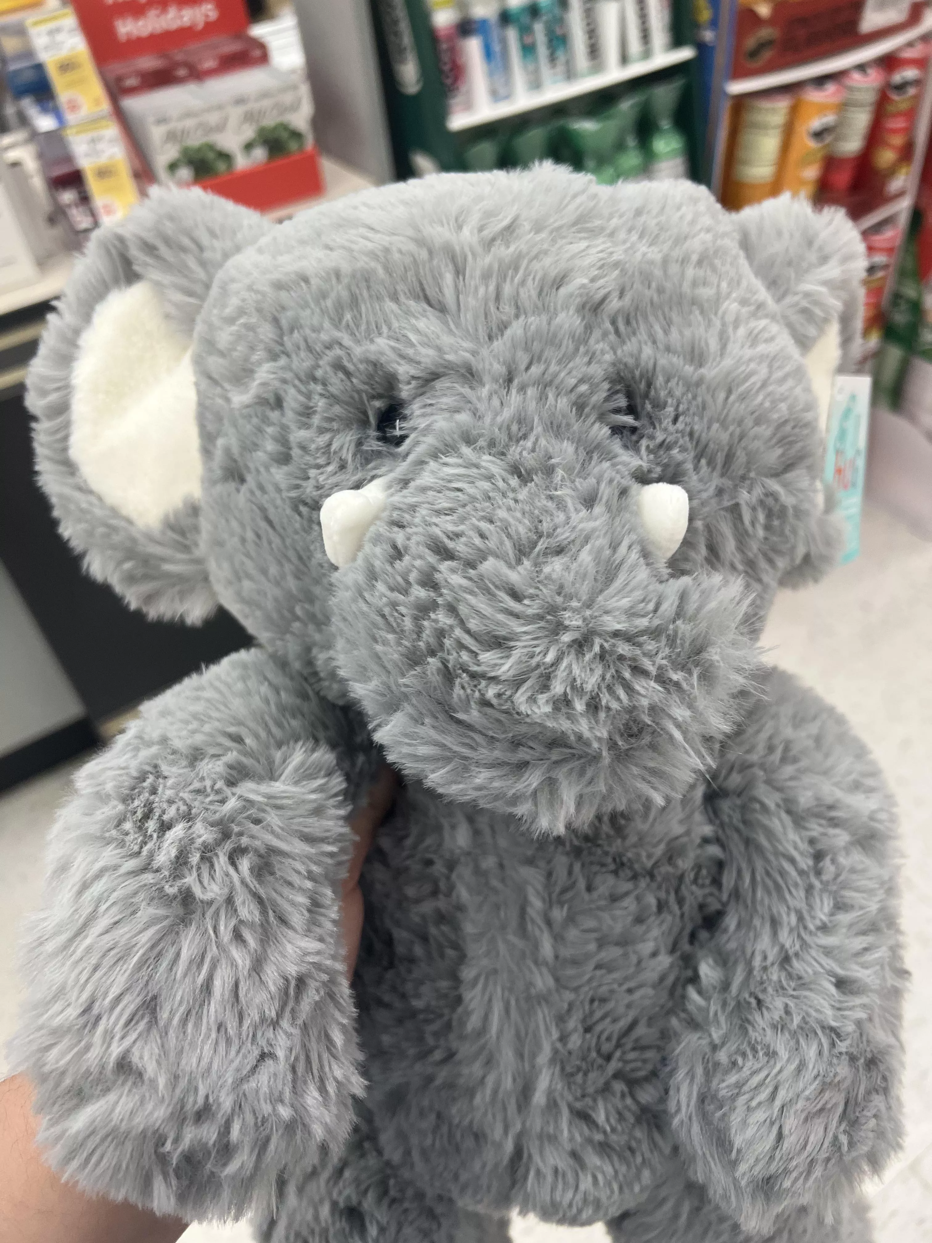 Daddi let me get a stuffy since I got my Covid shot. I need name suggestions! posted by Sharkie_Baby