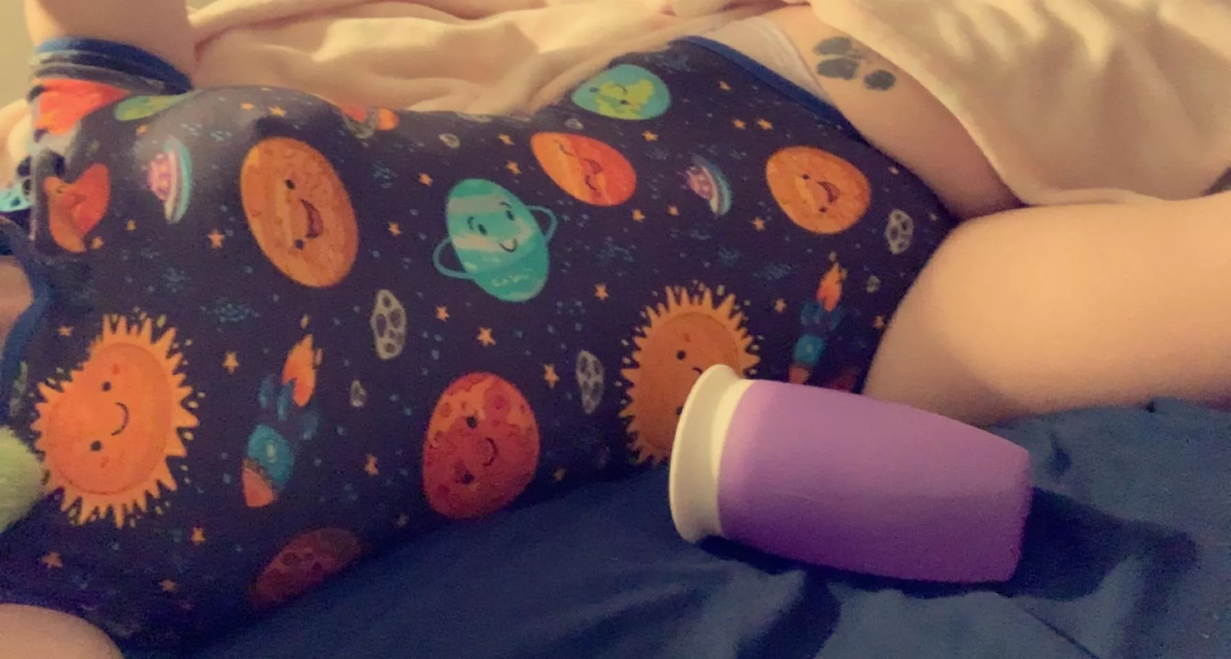 🌕Daddy got me cozy for bedtime 🌕 posted by Erut2021