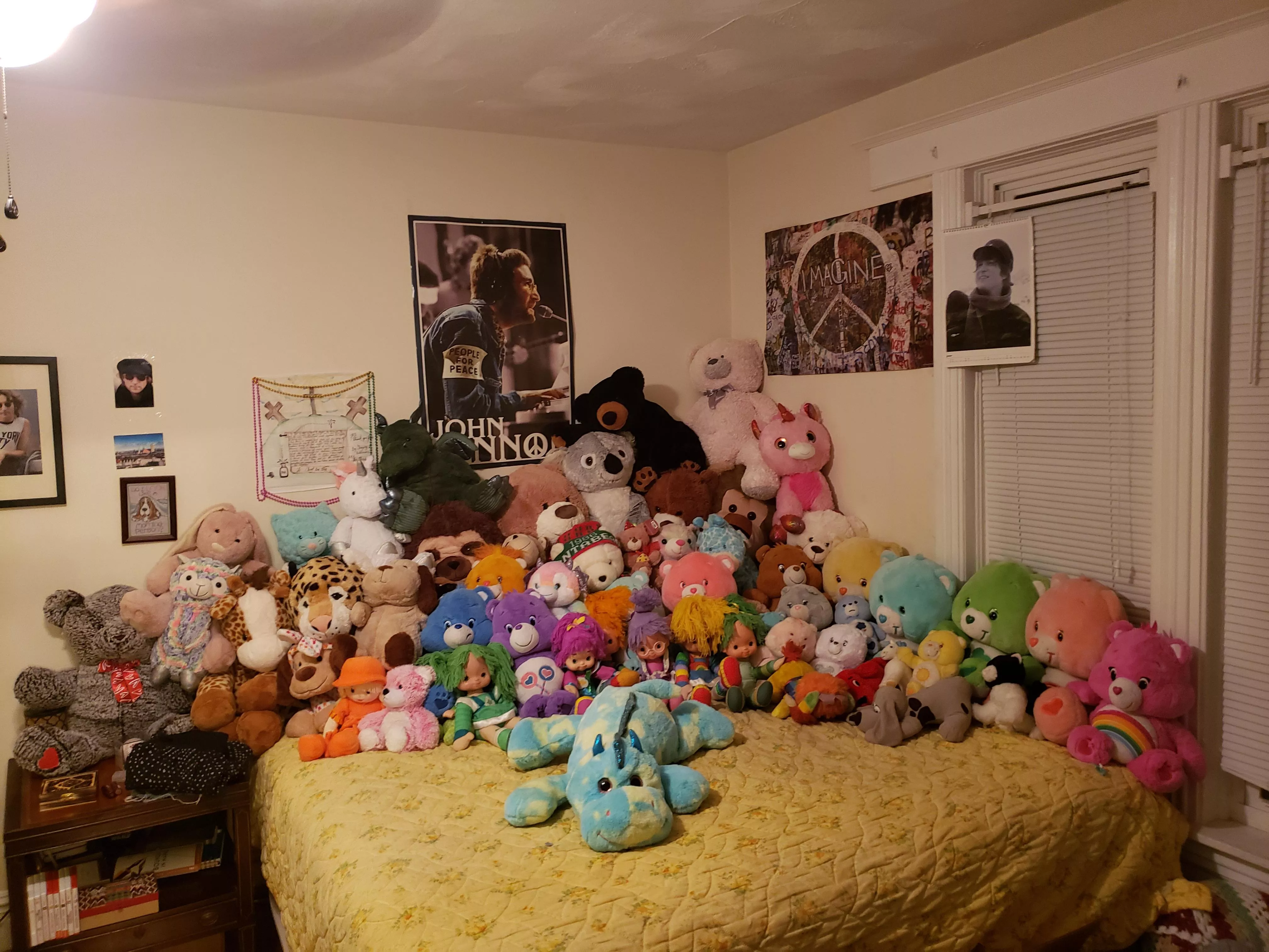 Daddy spoils me so much! I have no space for new stuffies! posted by Constant_Butterfly54