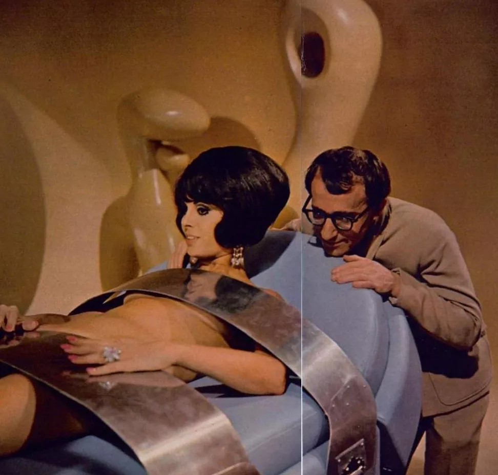 Dahlia Levy and Woody Allen, Casino Royale, 1967 posted by tungstenbell