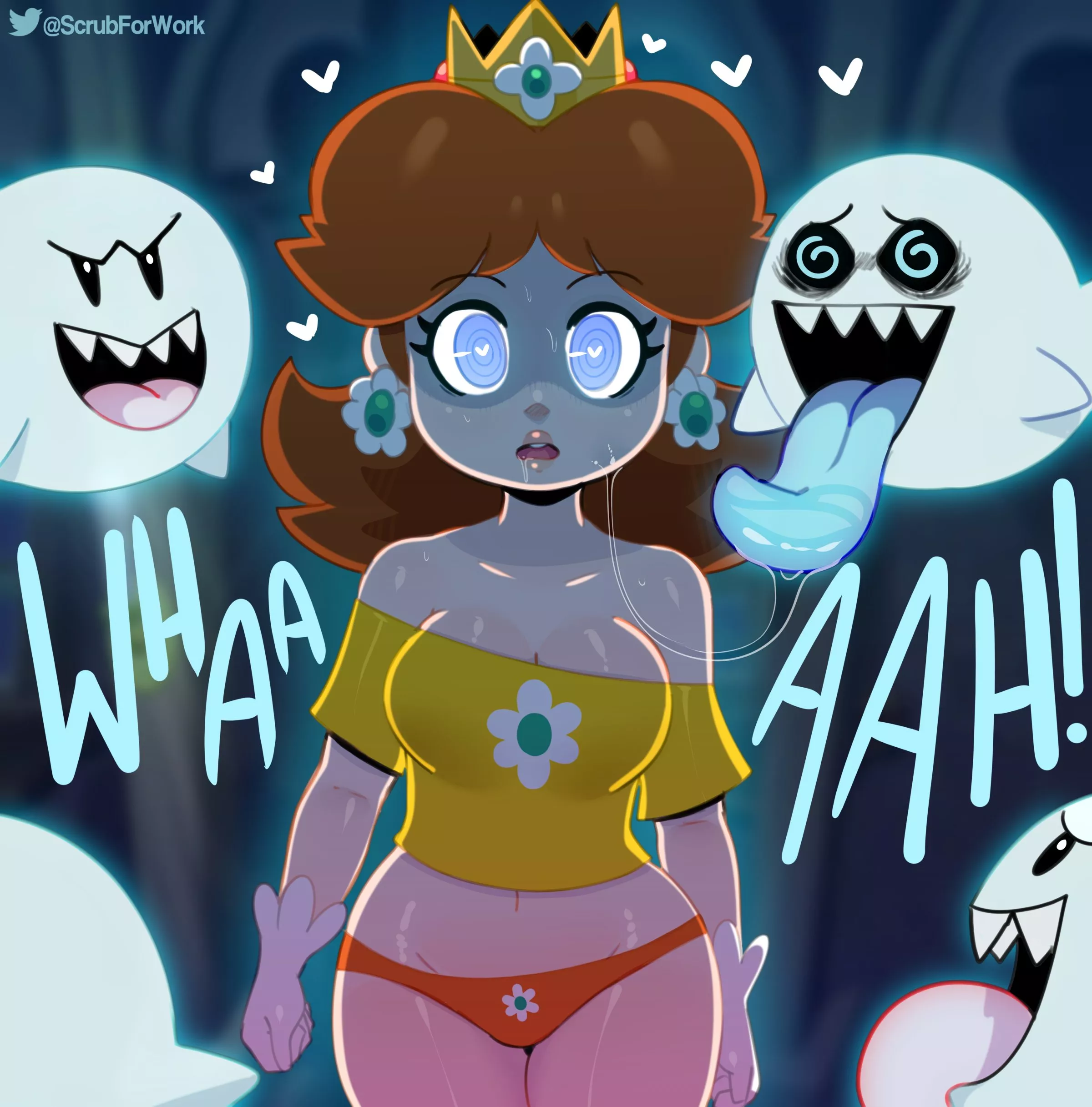 daisy getting hypnotised [somescrub] posted by Sarasa-san