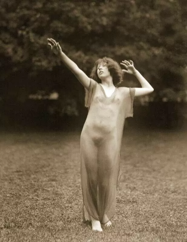 Dancer Desha in a Sheer Gown Vintage Old Photo 1921 posted by JuliaSeth