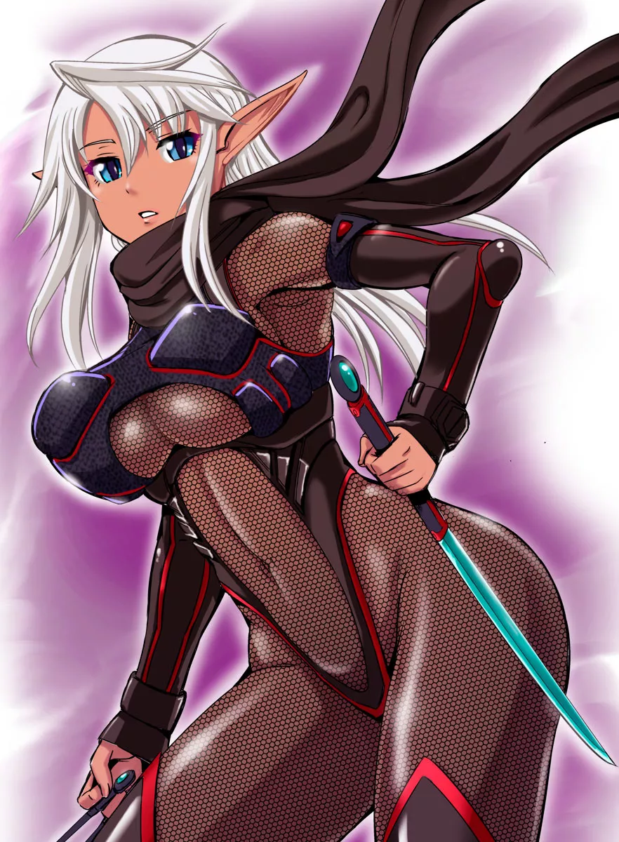 Dark Elf Ninja (Kumoi Takashi) [Original] posted by sequence_string