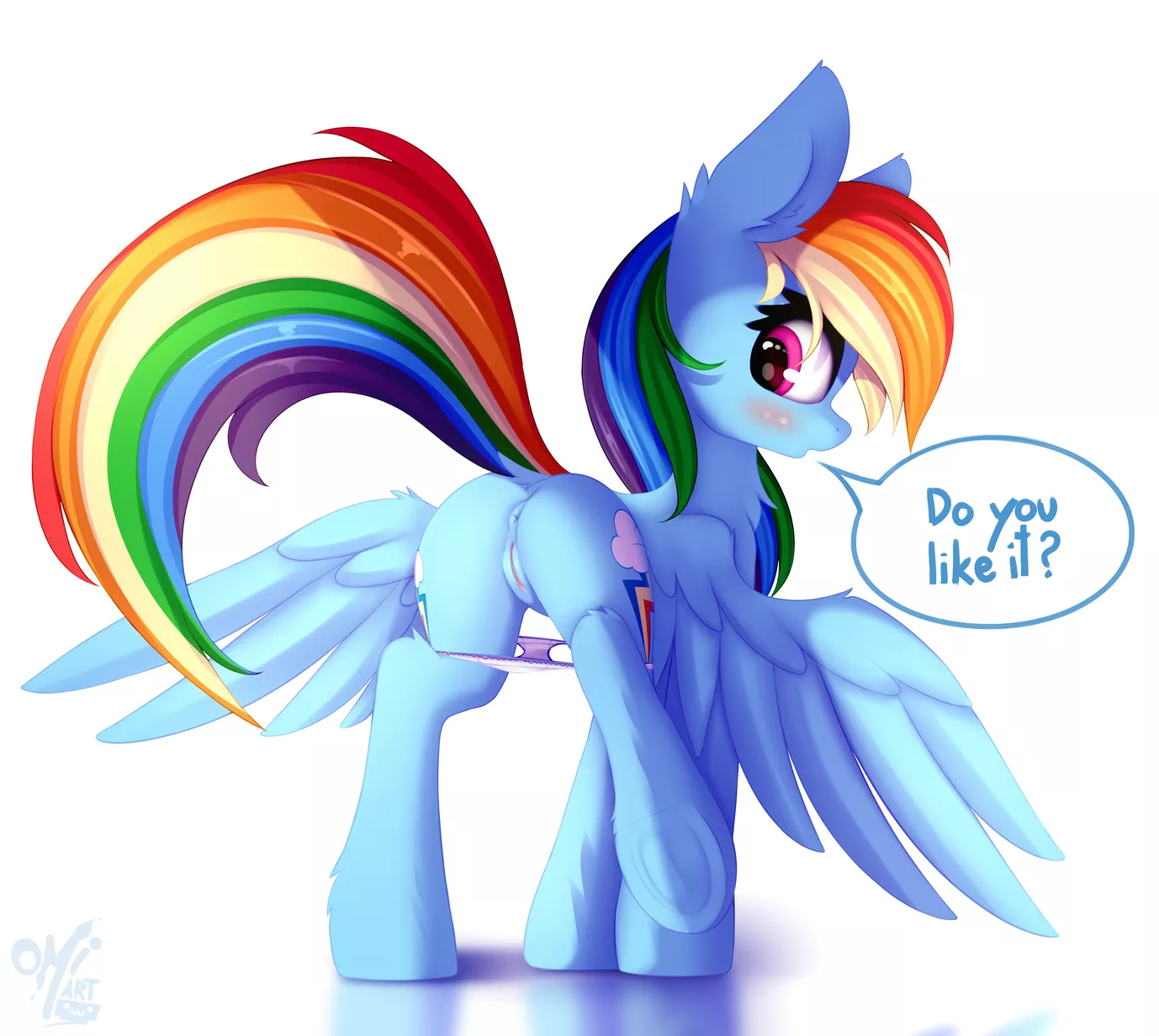 Dashie shows you what's under her panties (Omi-Art) posted by myfriendscantknow