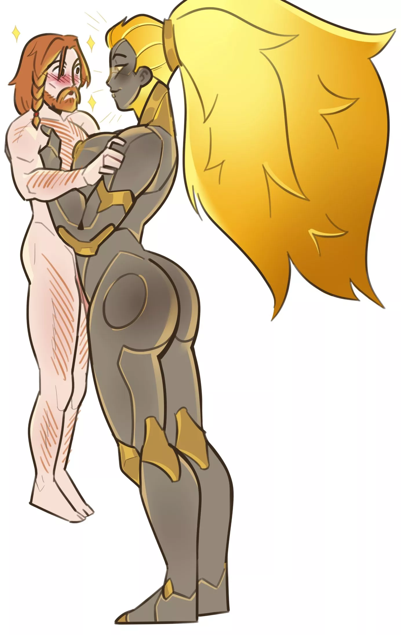 Dawnbreaker lifts her dear Omniknight [Blakmurd] posted by deafan