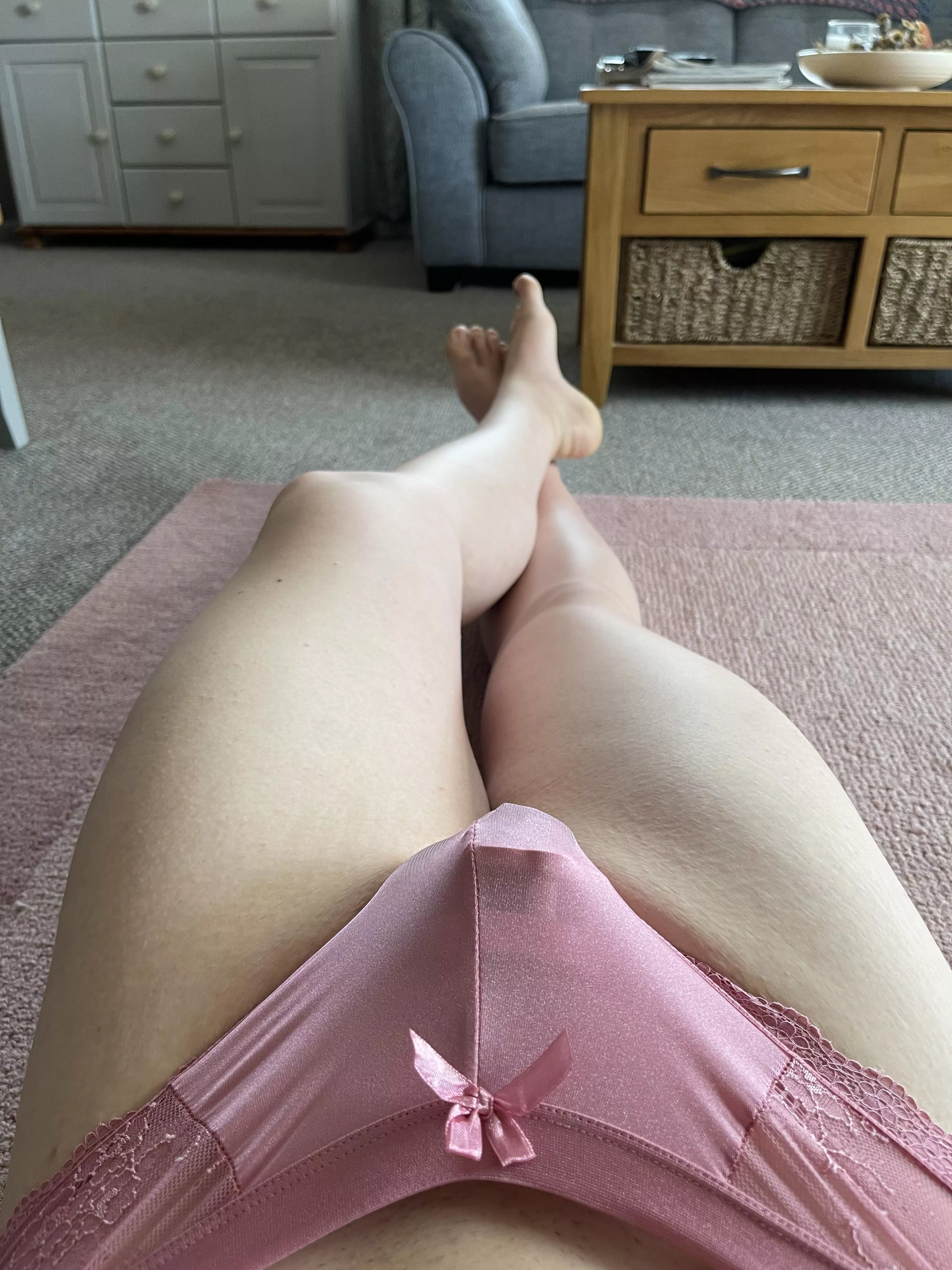 Day 4 of my chastity journey! So I took it off for only 30 mins to shave down their. If I didn’t need to touch it I didn’t and it’s back on with matching panties 💗 posted by SecretLife247