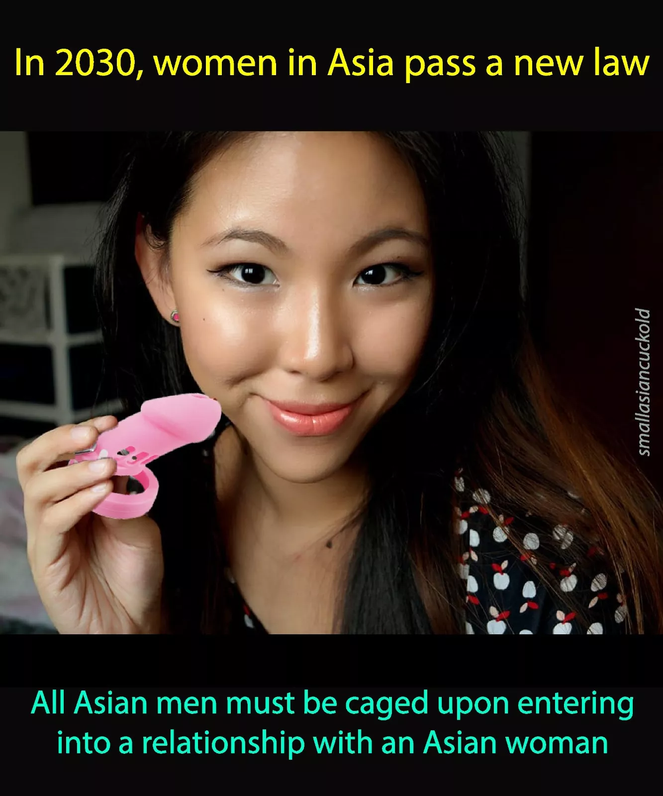 Dear Asian boys: If you want to date me, you have to be caged posted by smallasiancuckold