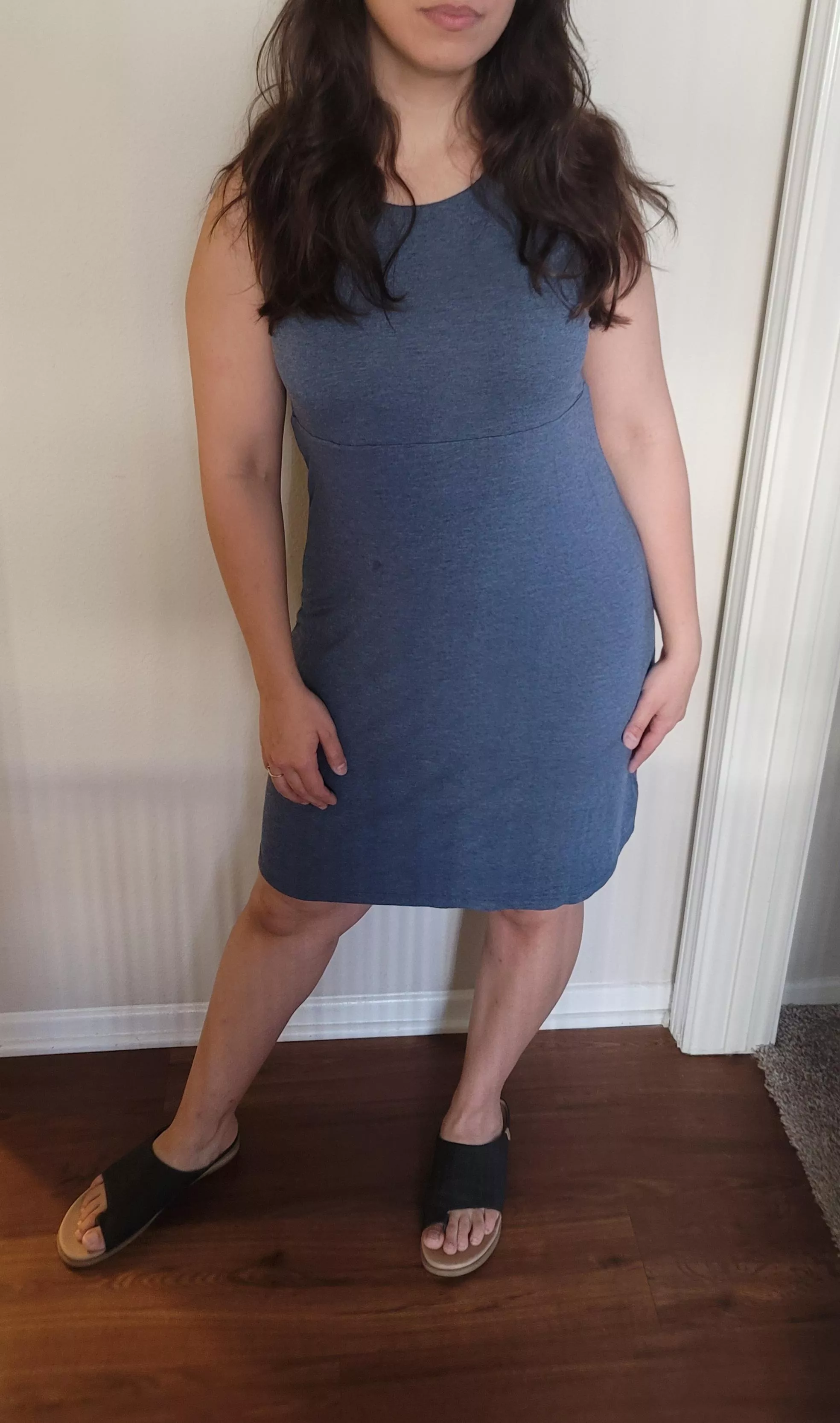 Decided to change it up and wear a dress today ☺[F] posted by hotwife_heather25