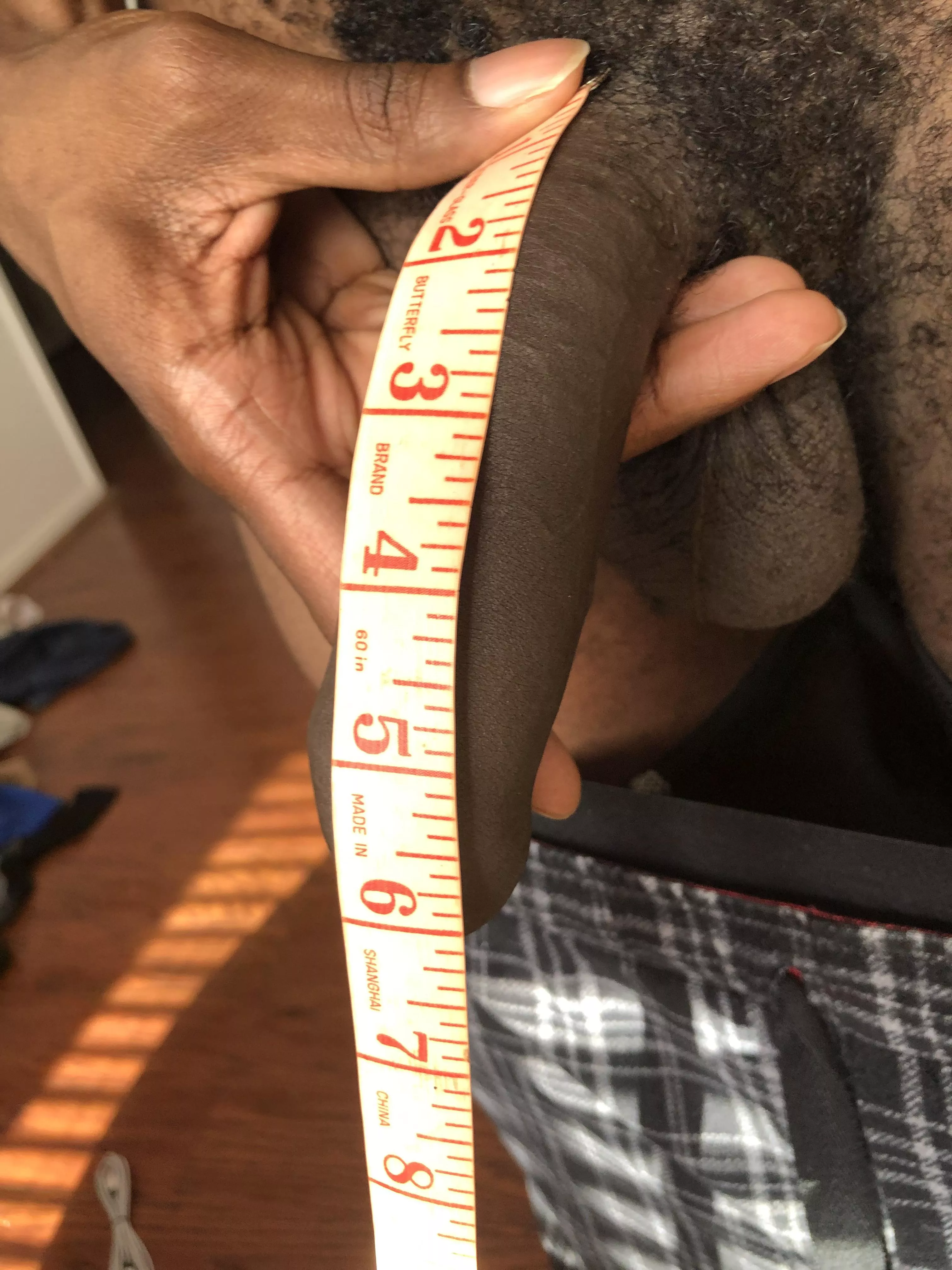 Decided to measure myself flaccid lol posted by hauntingjahlil