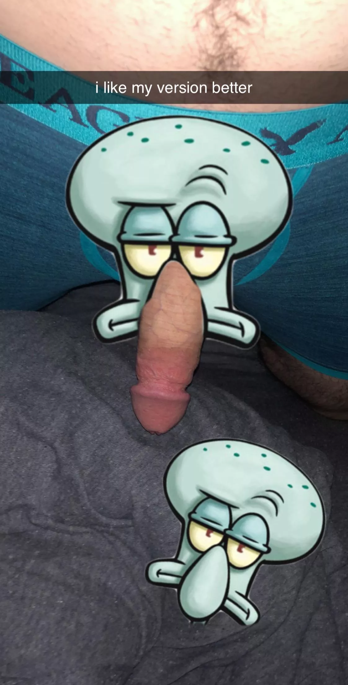 decided to show some friends my take on squidward posted by yungnudegay