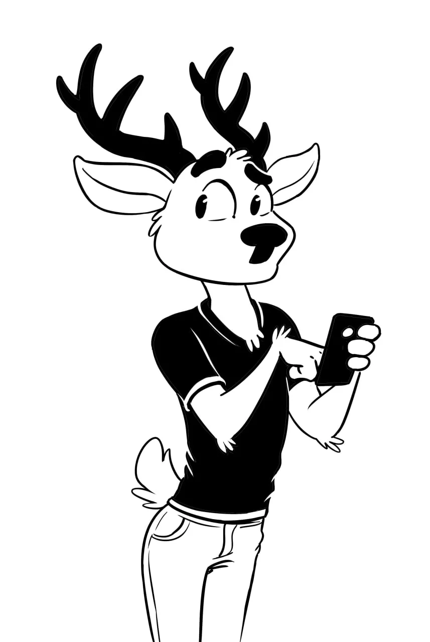 Deer boy commission WIP. By me (@NikRaccoom) posted by Nik159