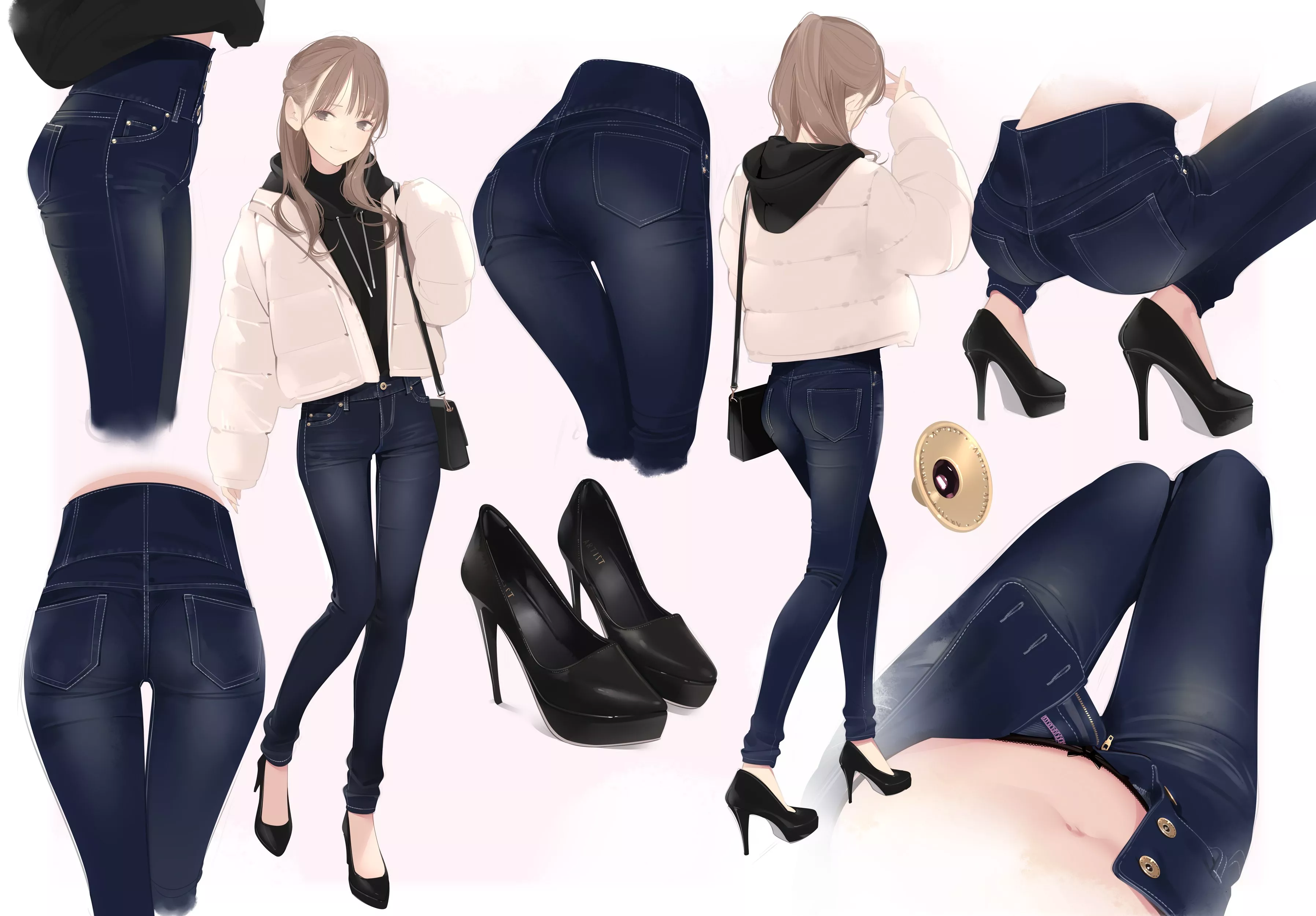 Denim & Heels (Ama Mitsuki) [Original] posted by llamanatee