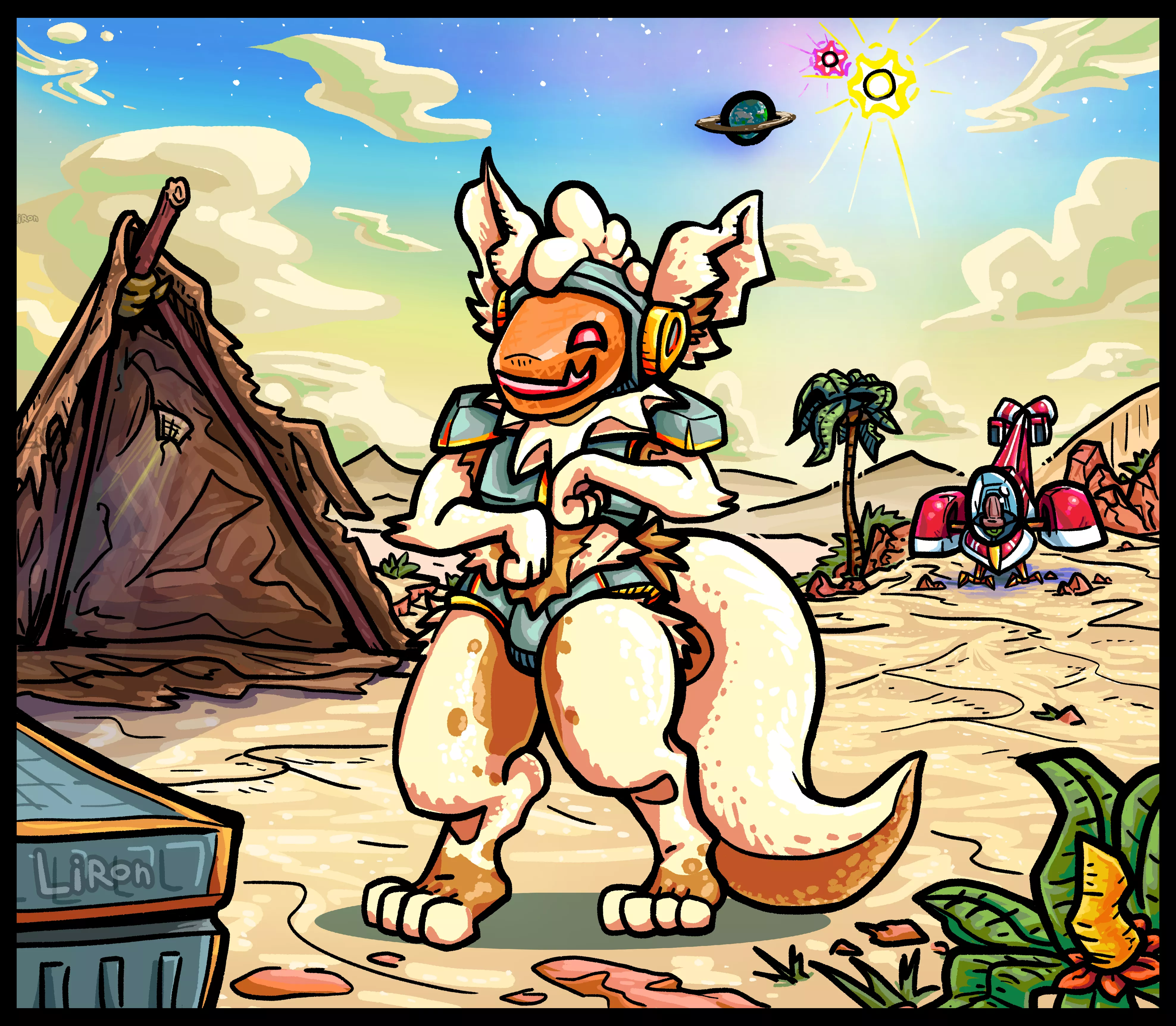 Desert Protogen - @Lironhero on twitter posted by CaioViero