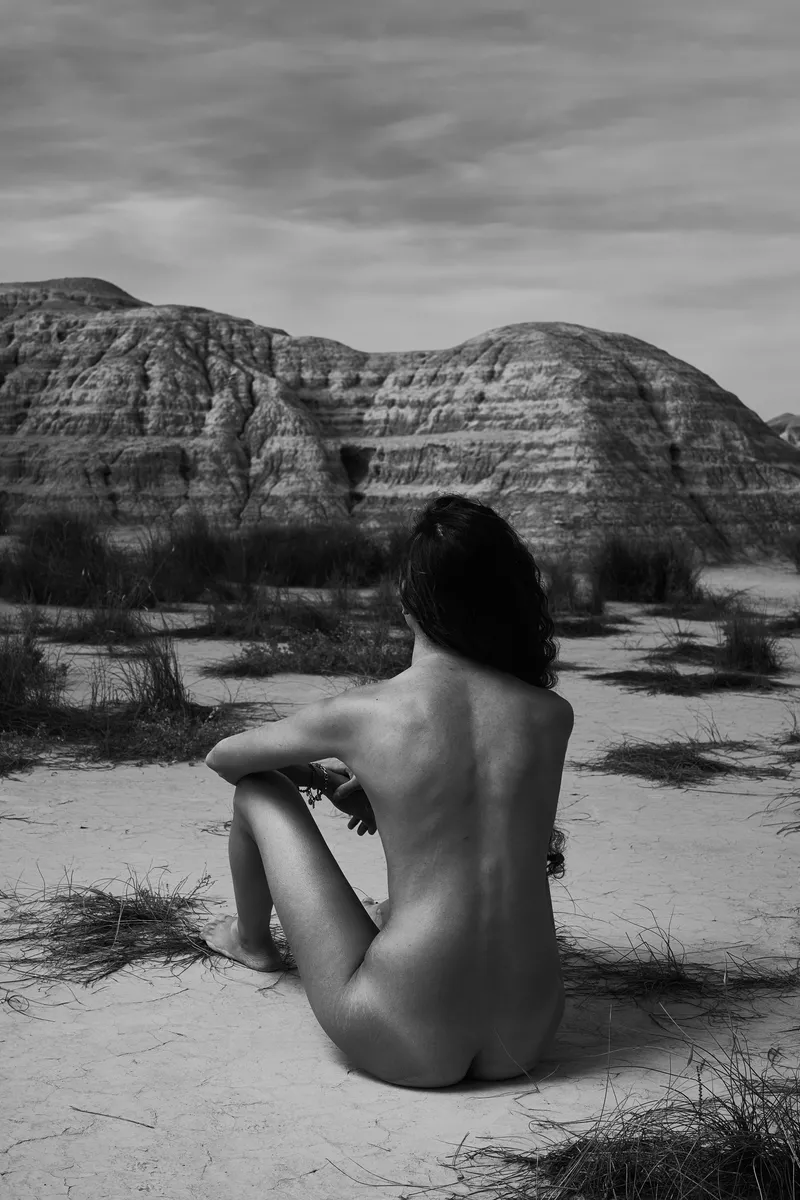 Desnudo en Bardenas reales de Navarra posted by PeopleNudeArt_