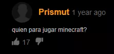 Did he say minecraft?????? posted by Keniue