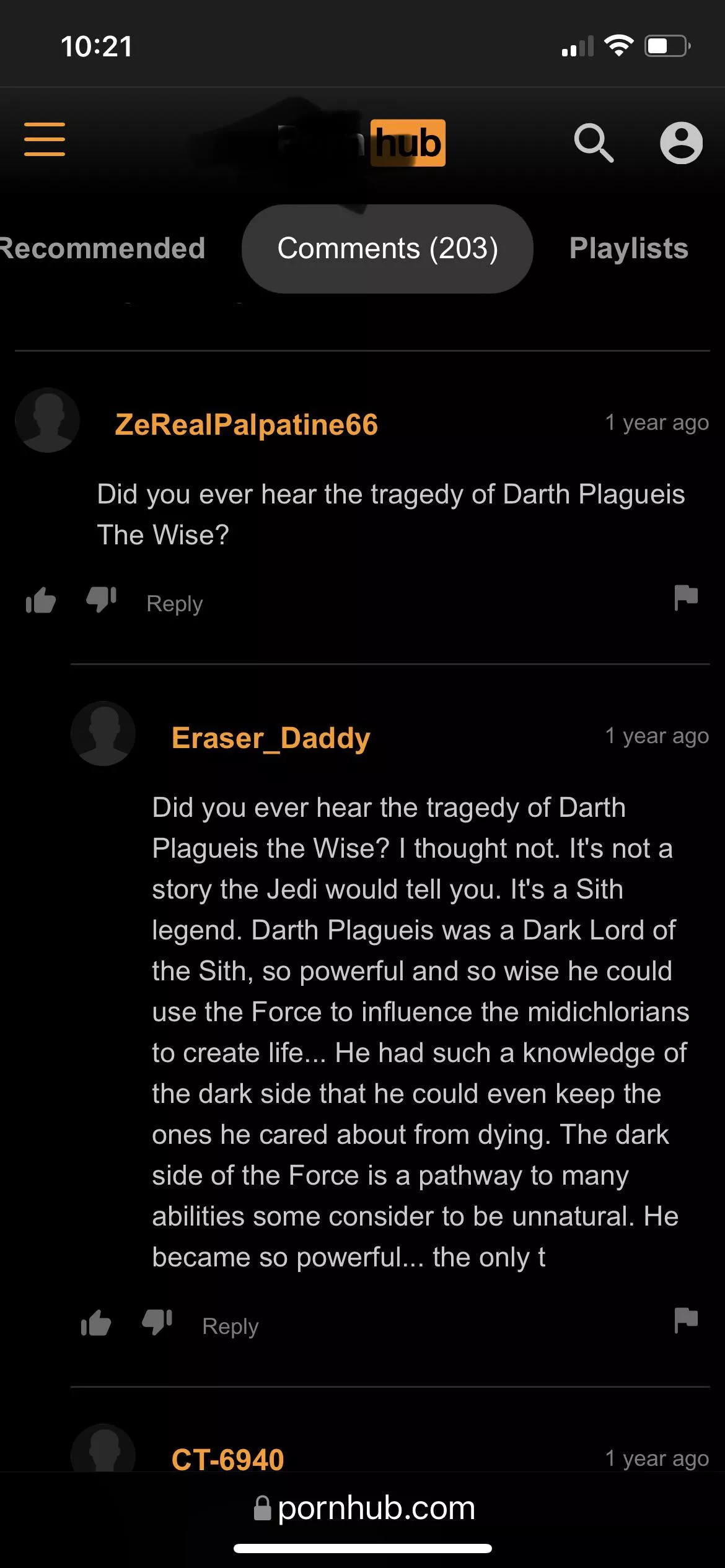 Did you ever hear the tale of dark plageuis the wise? posted by Advanced-Expert7718