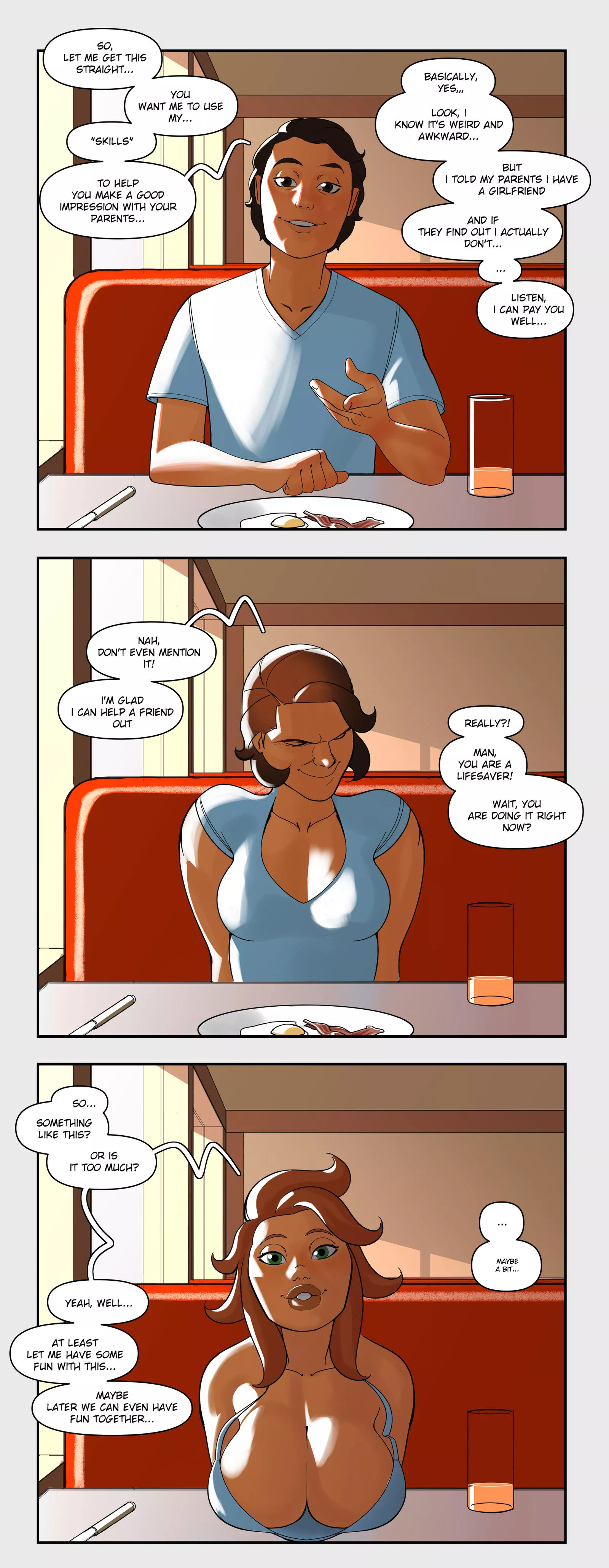 Diner Transformation by CastleDolphyn (MTF/TG) posted by not4myprimary