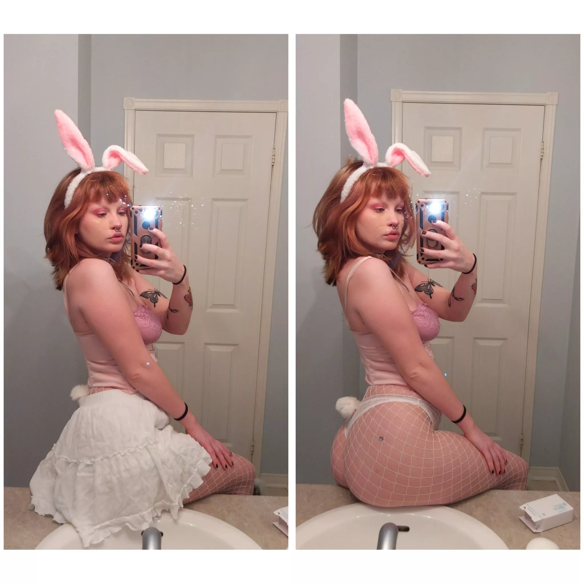 Do I make a cute bunny? 🐰💕 posted by feralfoxbaby